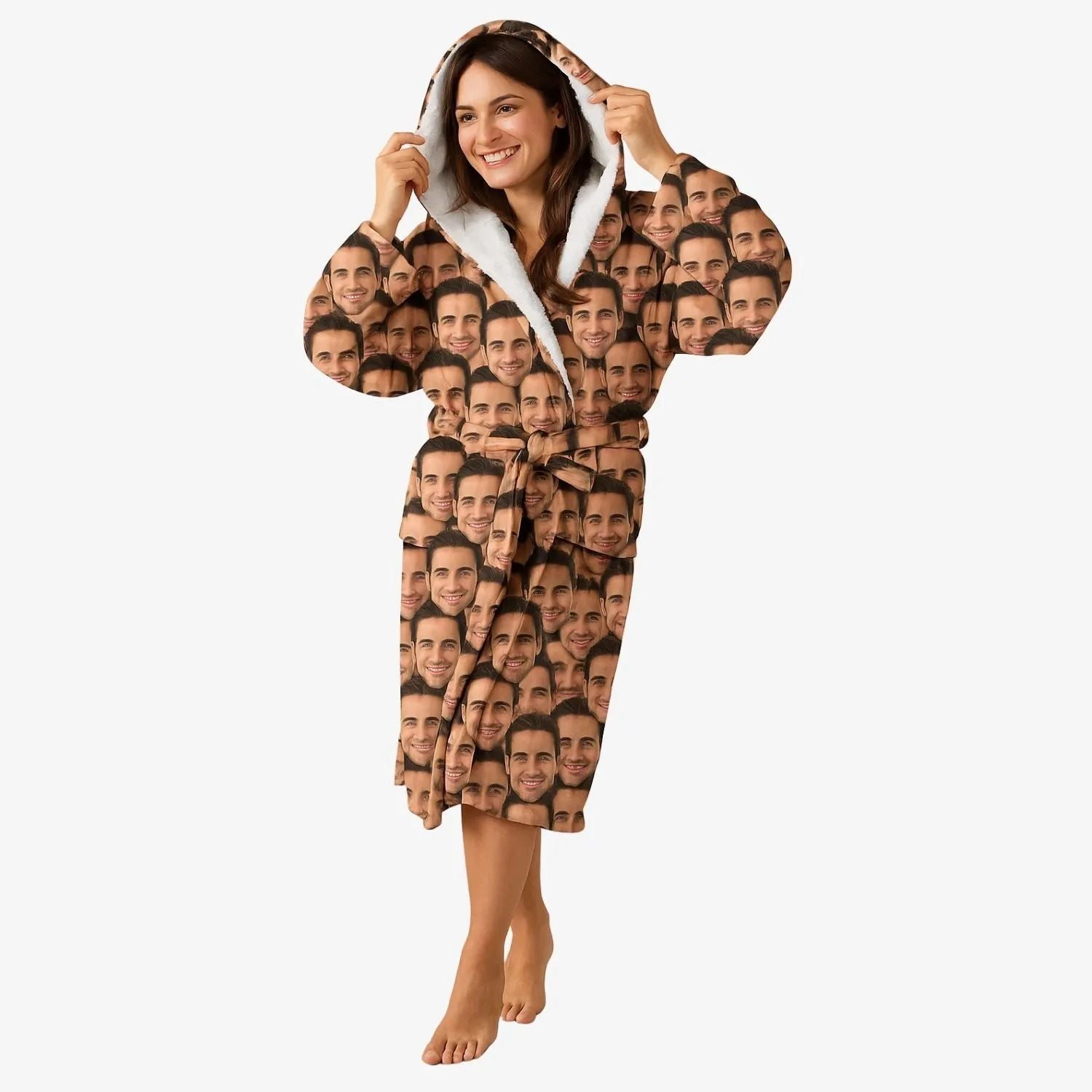 Face Mash Personalised Dressing Gown sold by Super Socks product image thumbnail 2