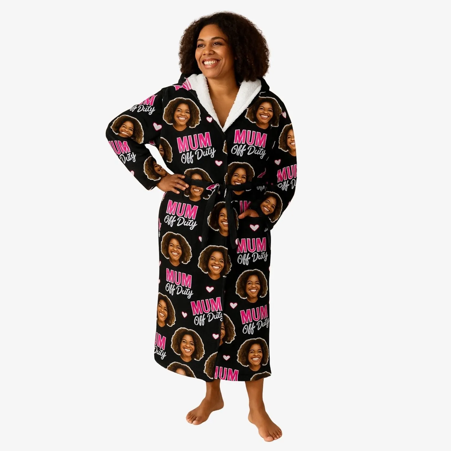 Mum Off Duty Personalised Dressing Gown sold by Super Socks product image thumbnail 2