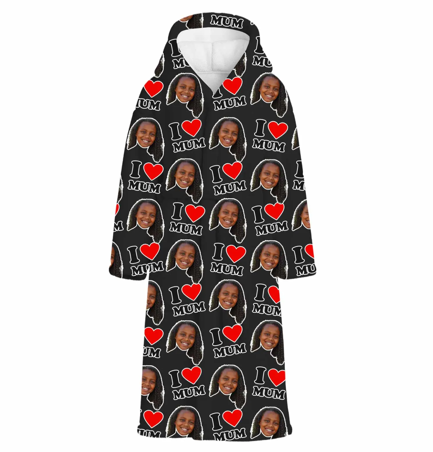 I Heart Mum Personalised Dressing Gown sold by Super Socks product image thumbnail 4