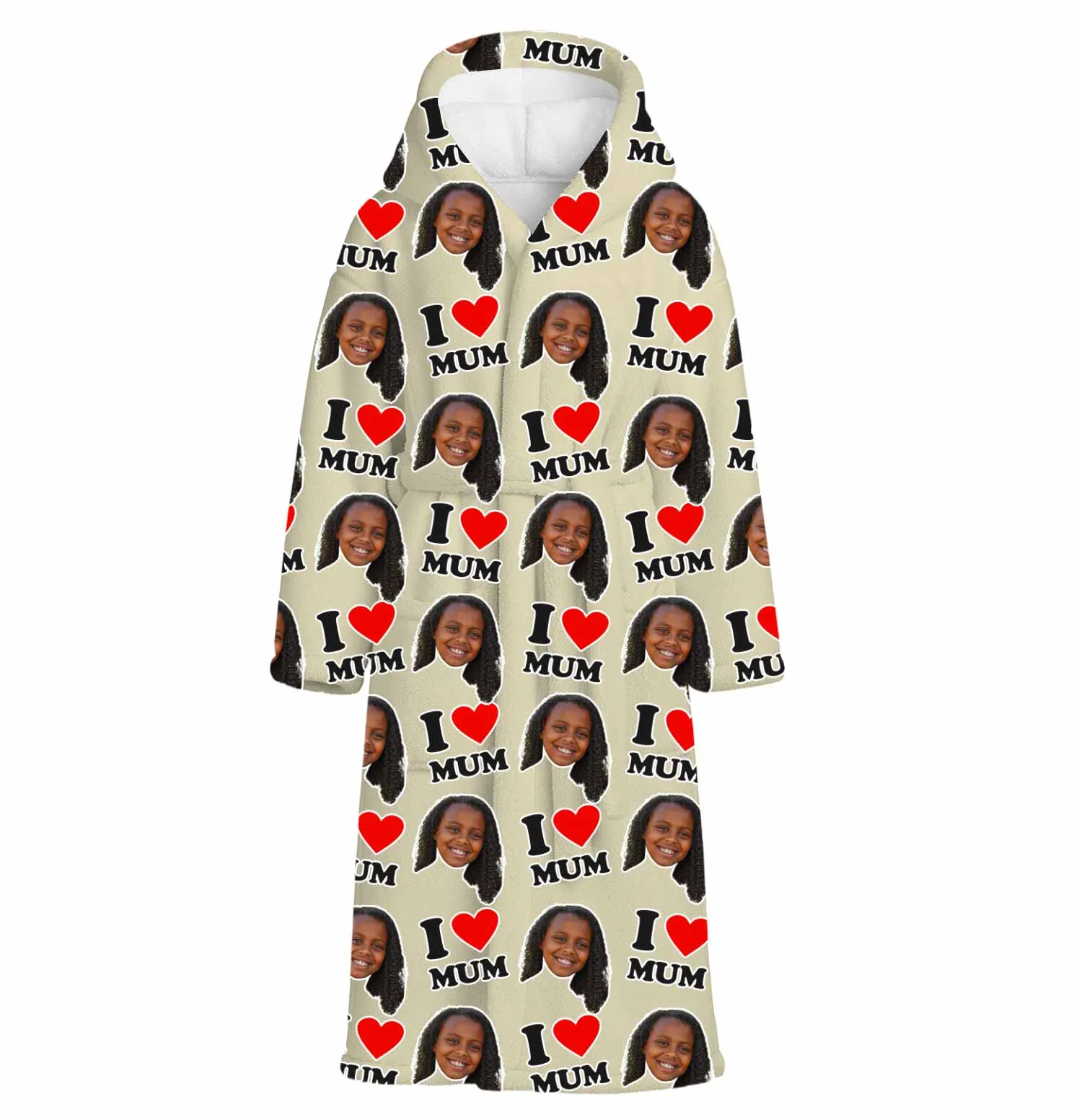 I Heart Mum Personalised Dressing Gown sold by Super Socks product image thumbnail 5