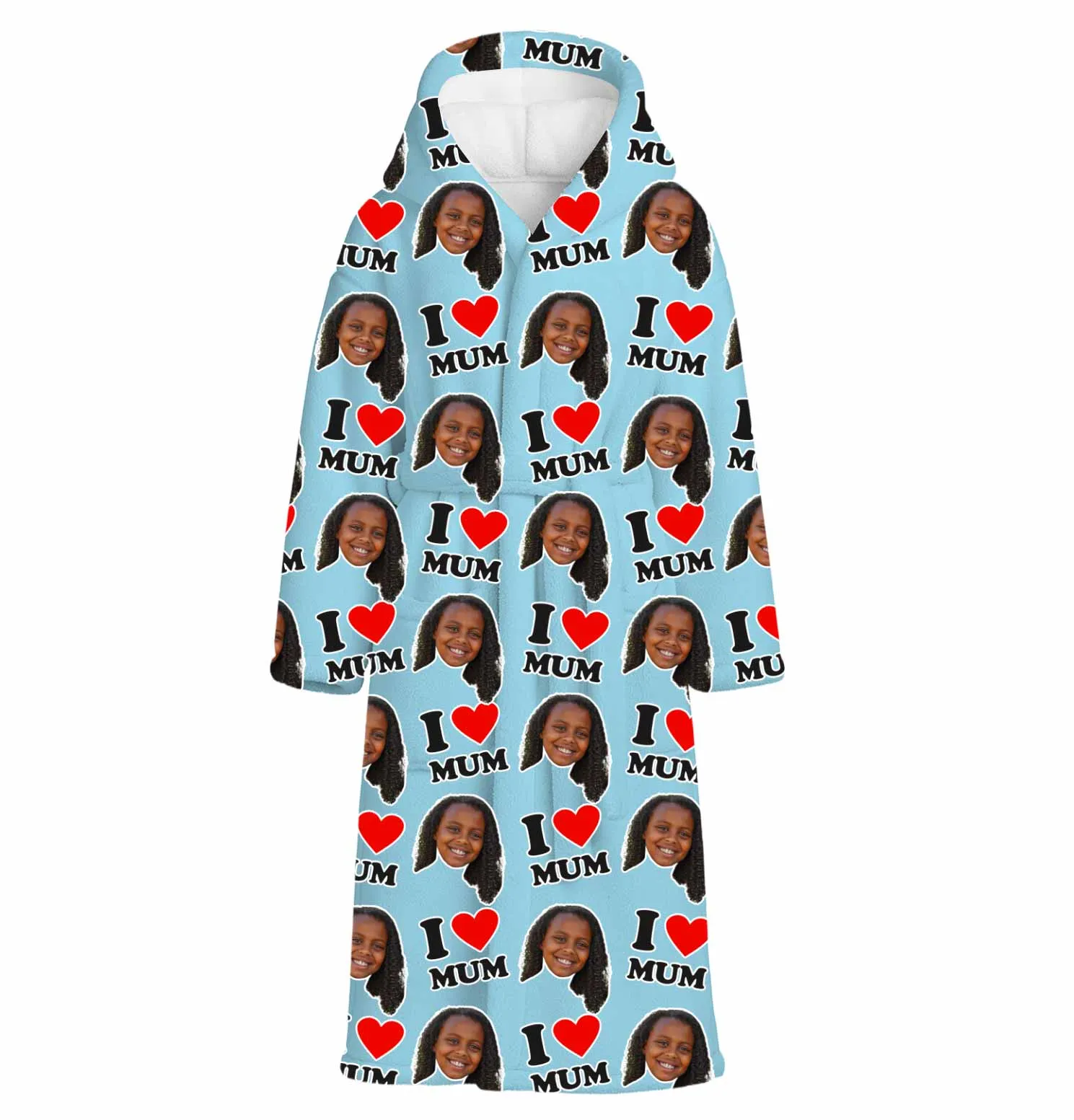I Heart Mum Personalised Dressing Gown sold by Super Socks product image thumbnail 3