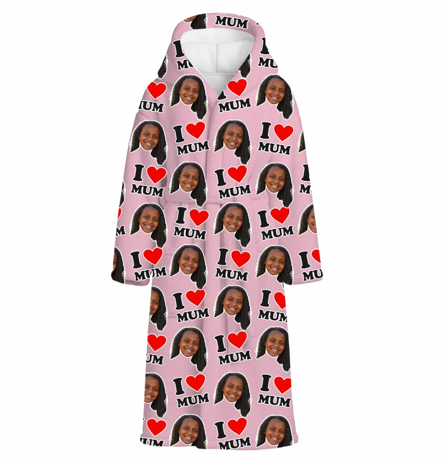 I Heart Mum Personalised Dressing Gown sold by Super Socks product image thumbnail 2