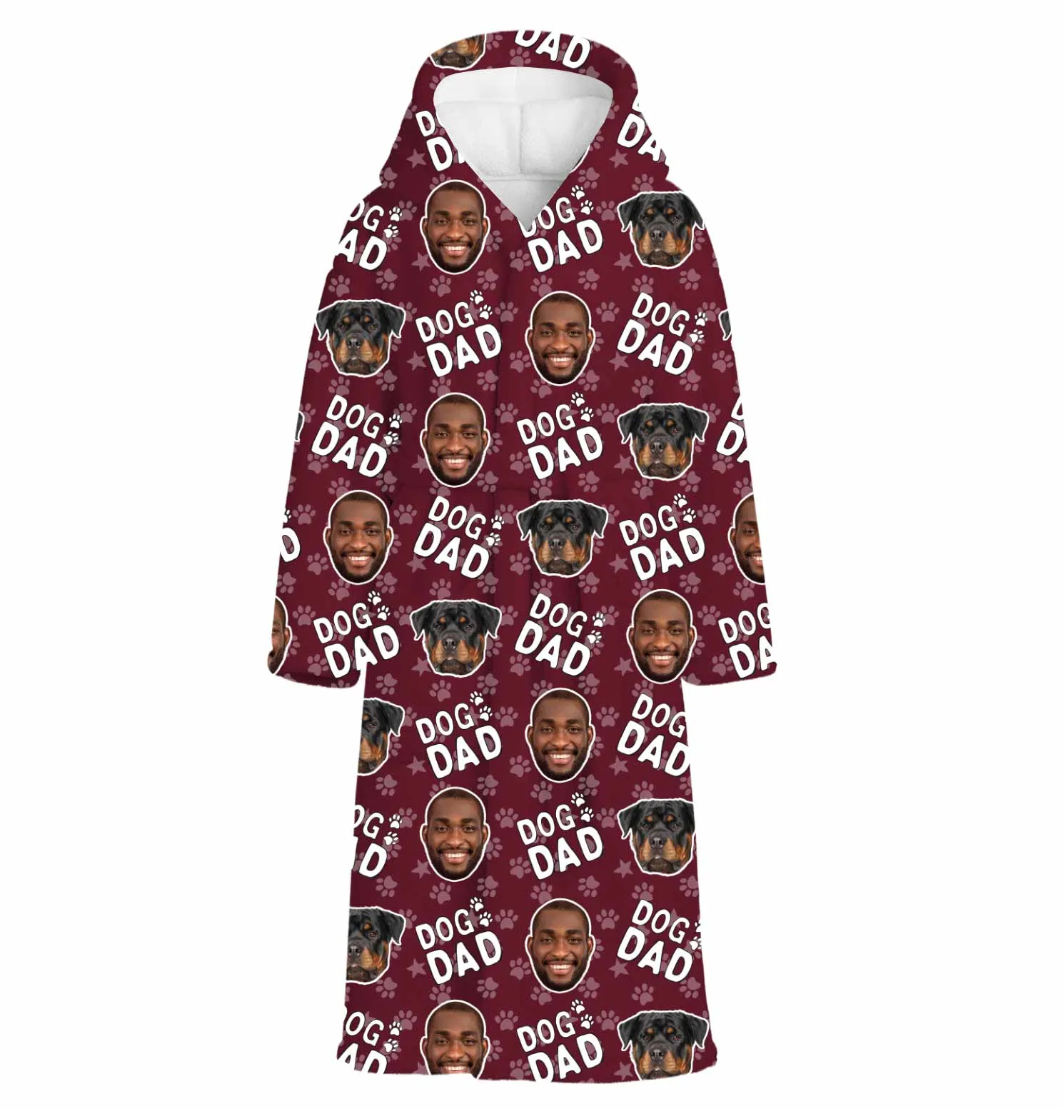Dog Dad Personalised Dressing Gown sold by Super Socks product image thumbnail 3