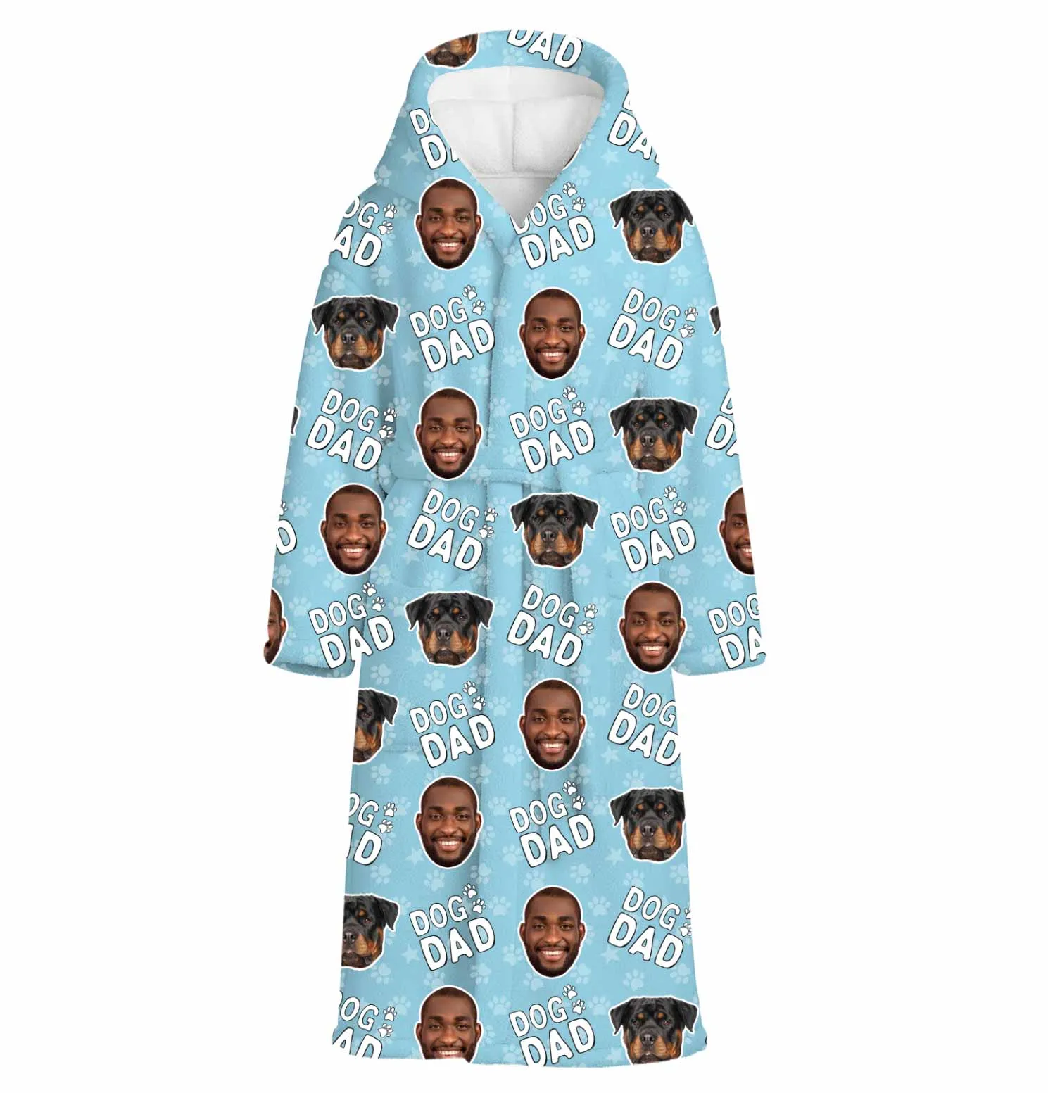 Dog Dad Personalised Dressing Gown sold by Super Socks product image thumbnail 4
