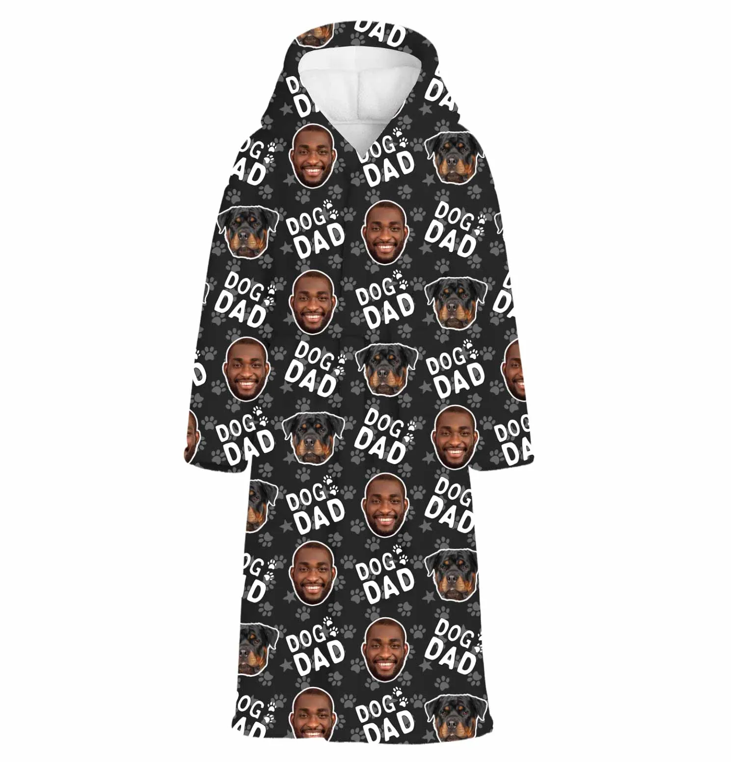 Dog Dad Personalised Dressing Gown sold by Super Socks product image thumbnail 5