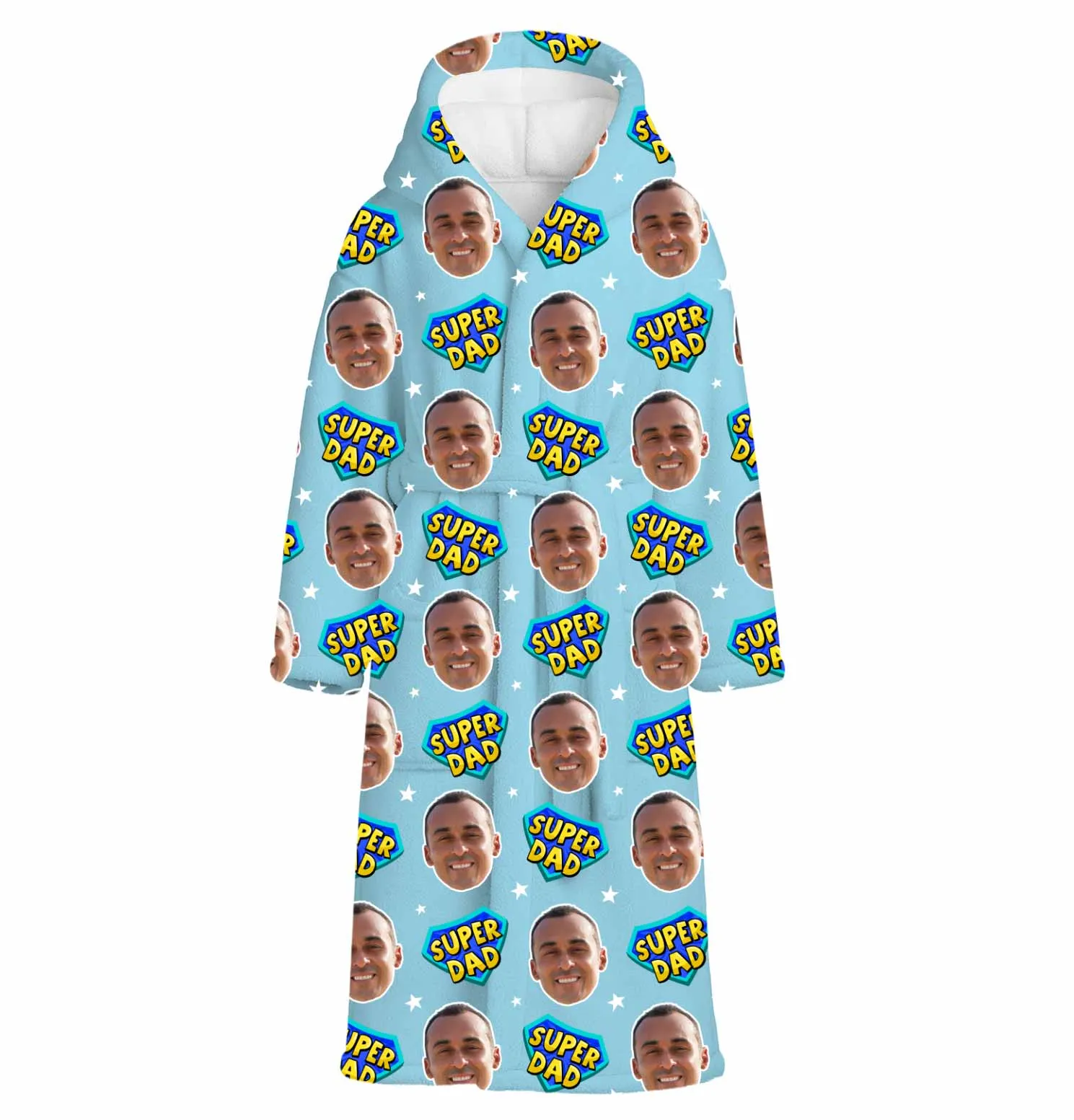 Super Dad Personalised Dressing Gown sold by Super Socks product image thumbnail 3
