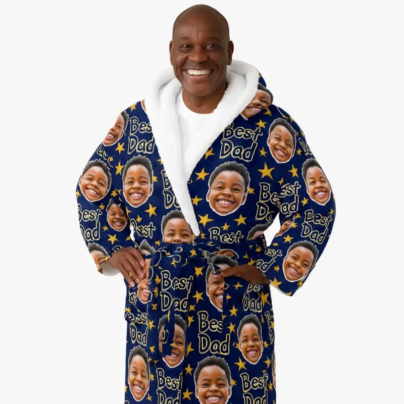 Best Dad Personalised Dressing Gown sold by Super Socks