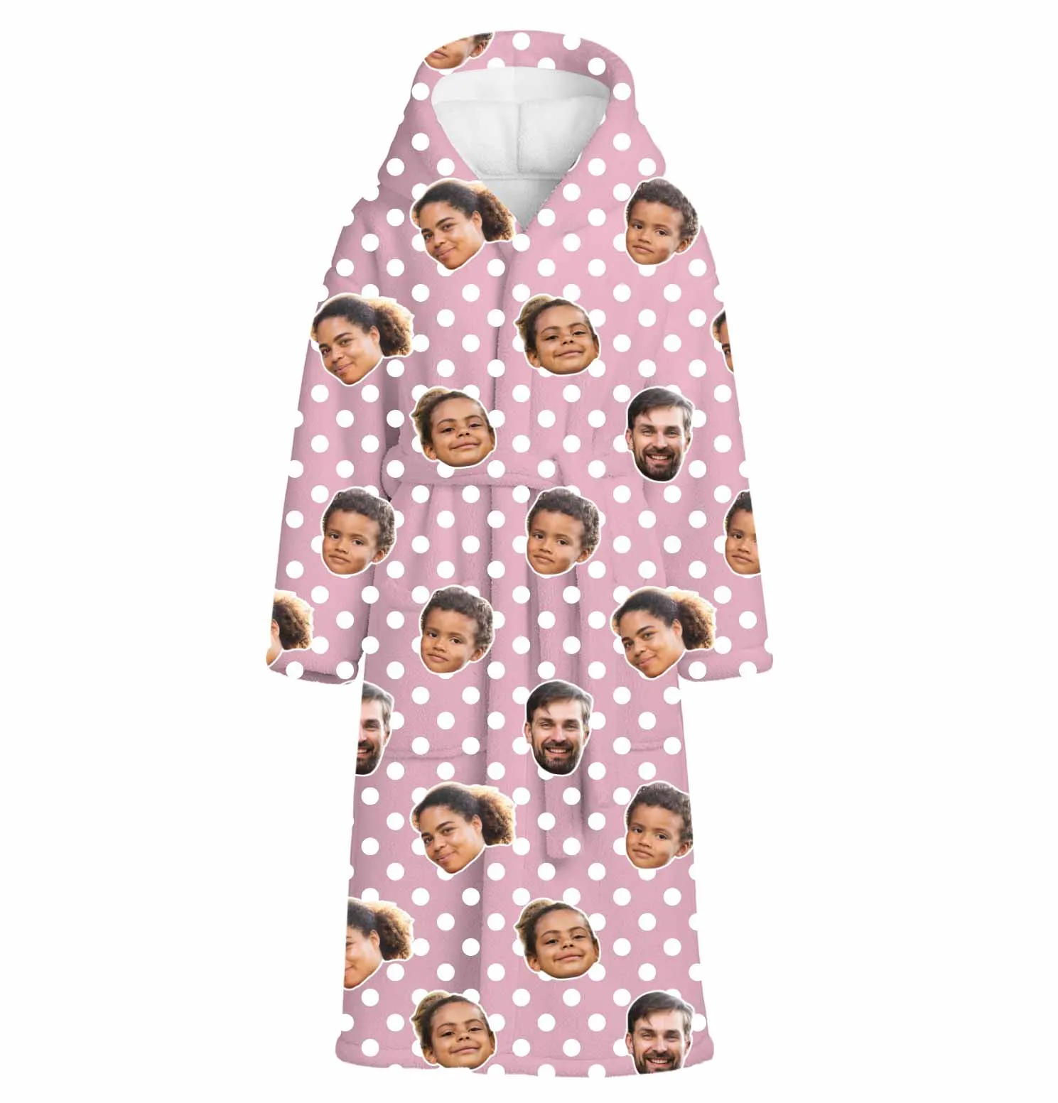 Polka Dot Personalised Dressing Gown sold by Super Socks product image thumbnail 3