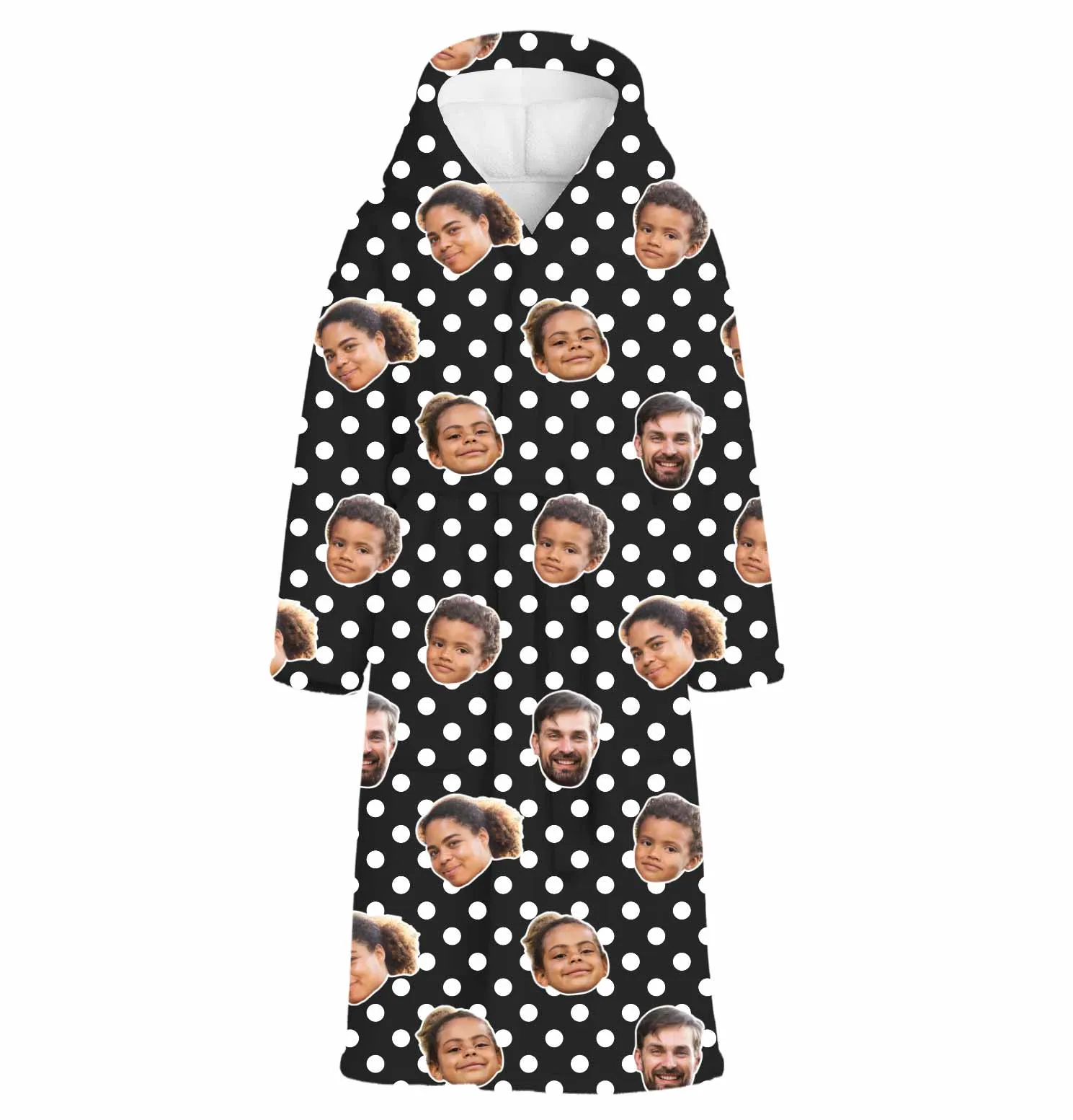 Polka Dot Personalised Dressing Gown sold by Super Socks product image thumbnail 4