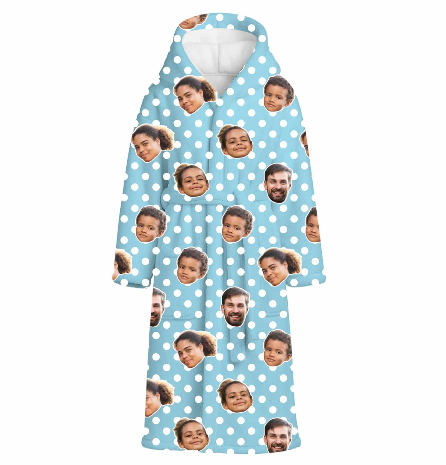 Polka Dot Personalised Dressing Gown sold by Super Socks product image thumbnail 2