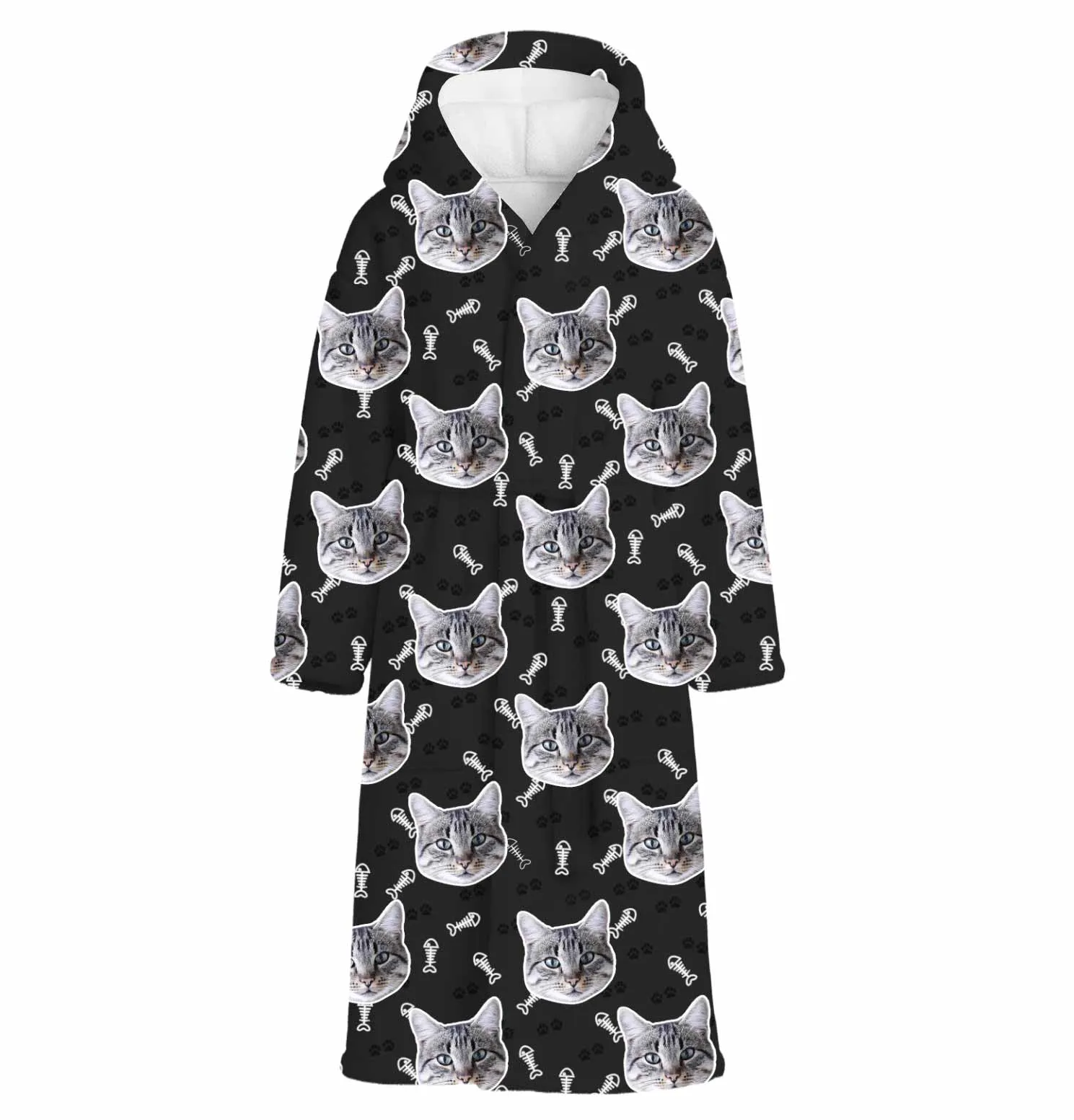 Your Cat Personalised Dressing Gown sold by Super Socks product image thumbnail 4