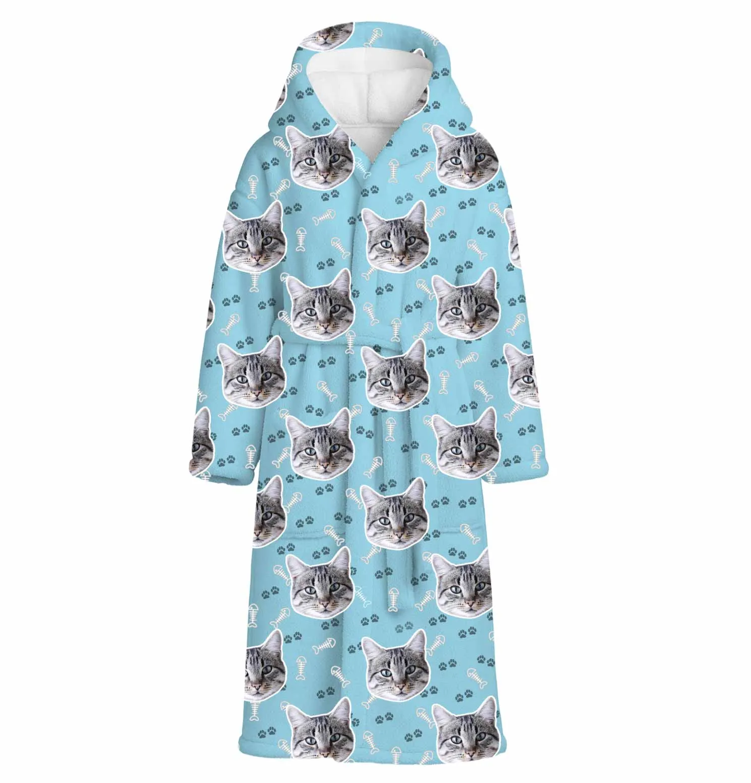 Your Cat Personalised Dressing Gown sold by Super Socks product image thumbnail 2