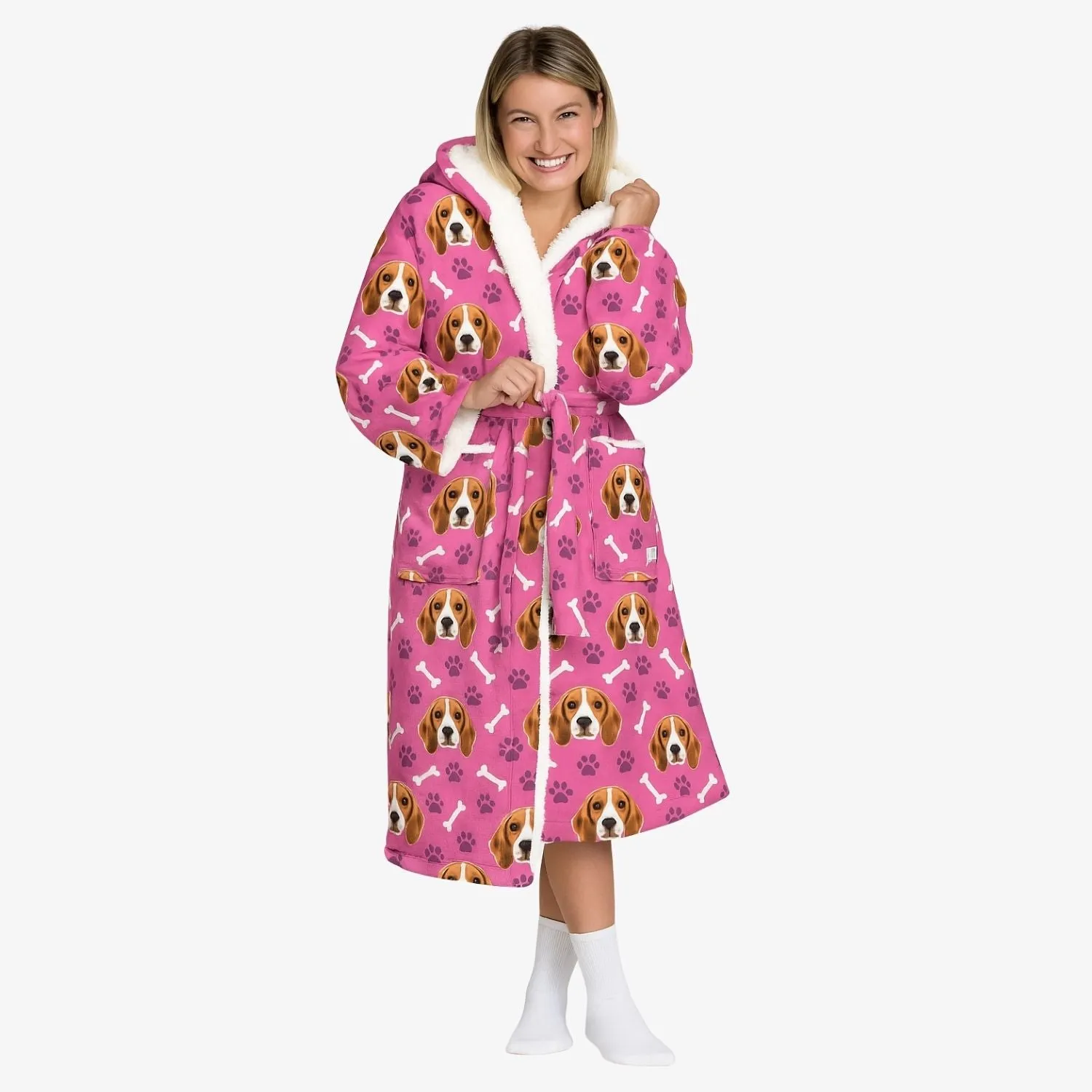 Your Dog Personalised Dressing Gown sold by Super Socks product image thumbnail 2