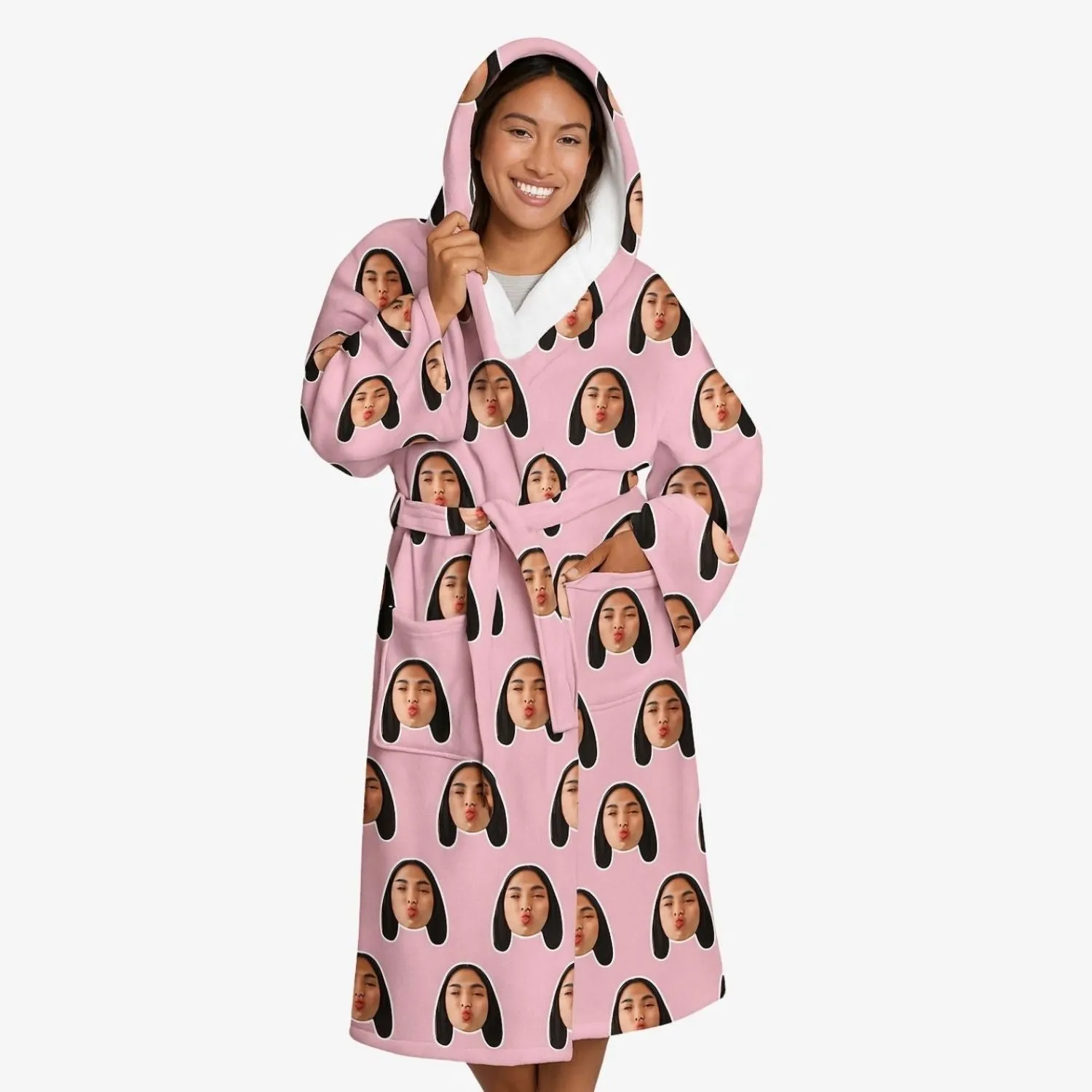 Your Face Personalised Dressing Gown sold by Super Socks product image thumbnail 2