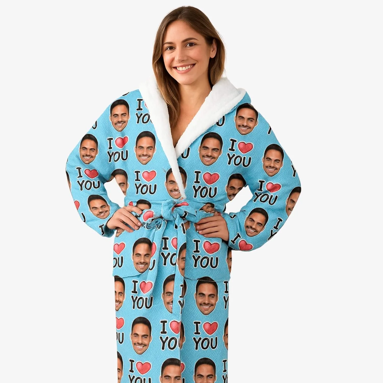 I Heart You Personalised Dressing Gown sold by Super Socks