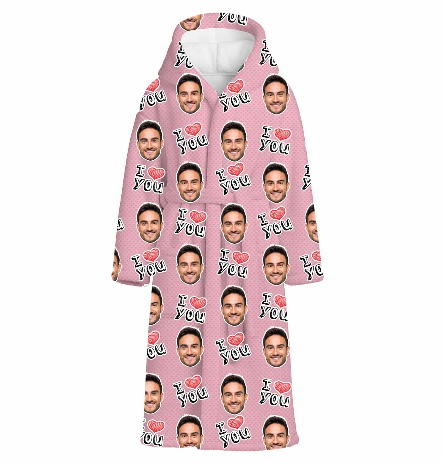I Heart You Personalised Dressing Gown sold by Super Socks product image thumbnail 4