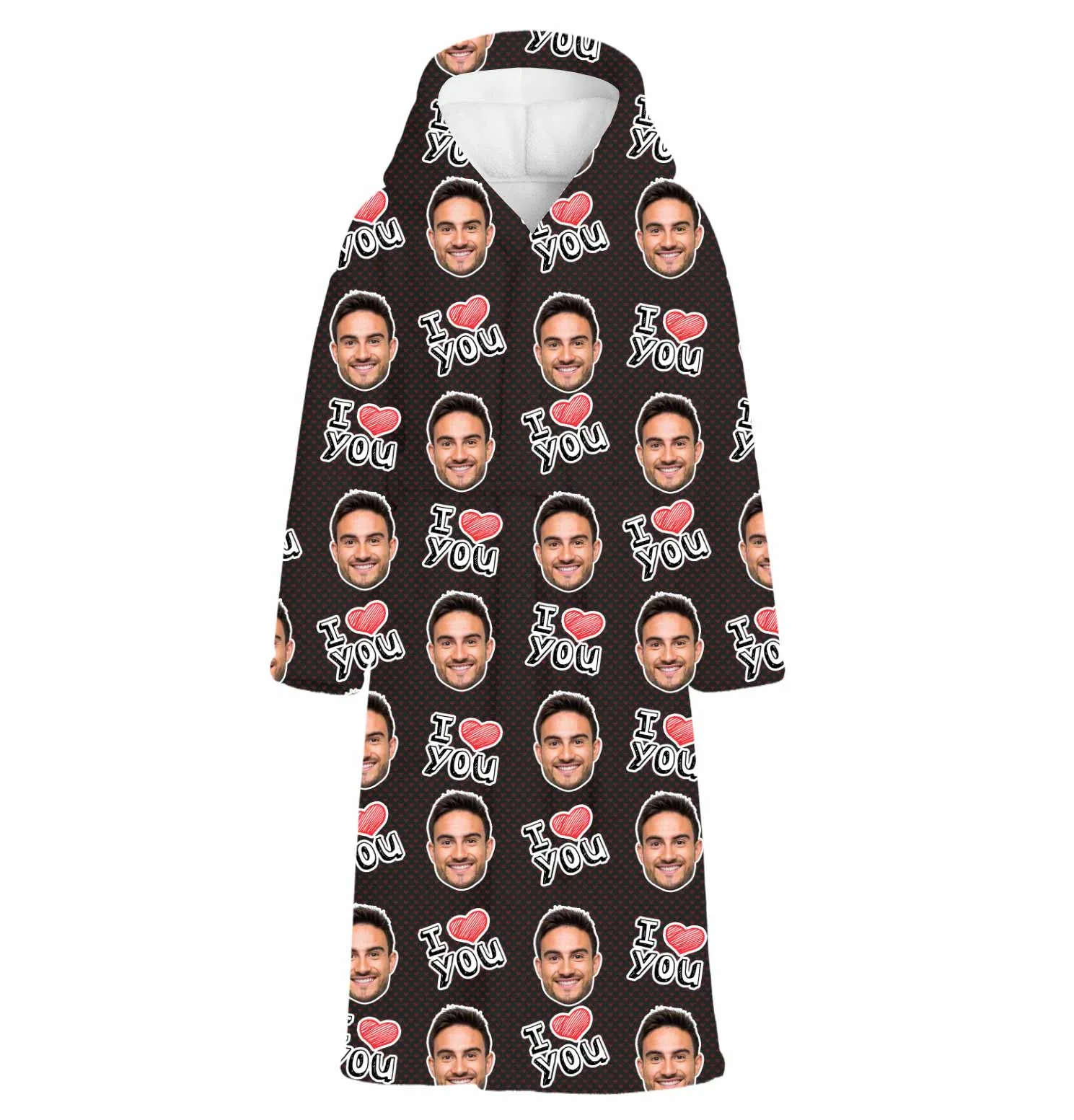 I Heart You Personalised Dressing Gown sold by Super Socks product image thumbnail 5