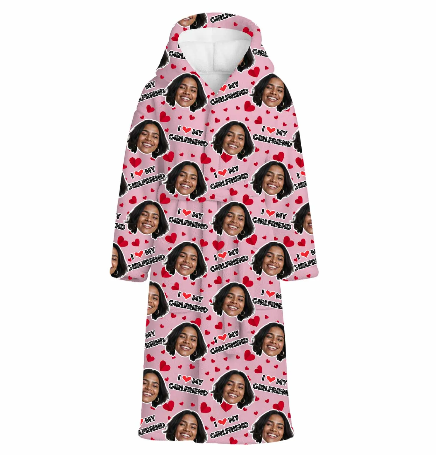 I Love My Girlfriend Personalised Dressing Gown sold by Super Socks product image thumbnail 5