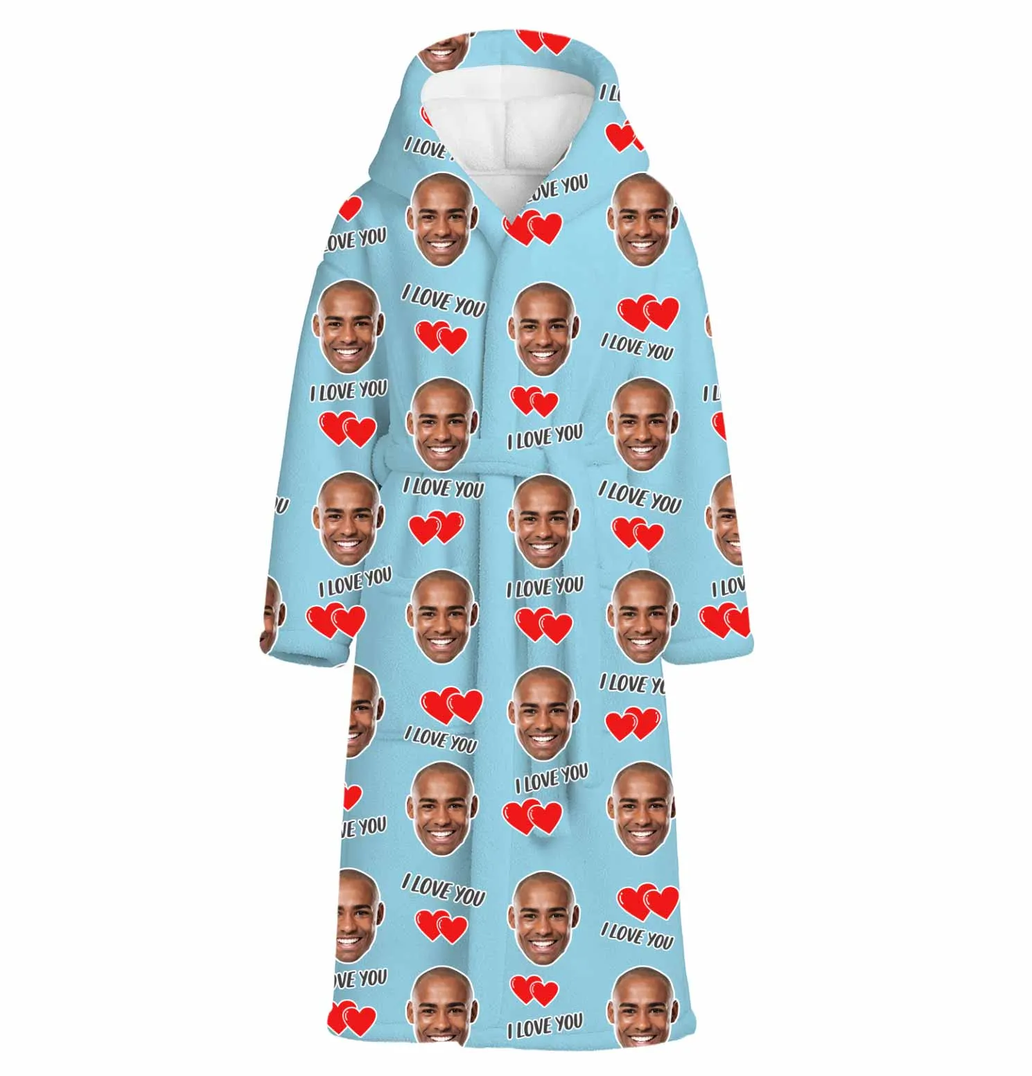 I Love You Personalised Dressing Gown sold by Super Socks product image thumbnail 3