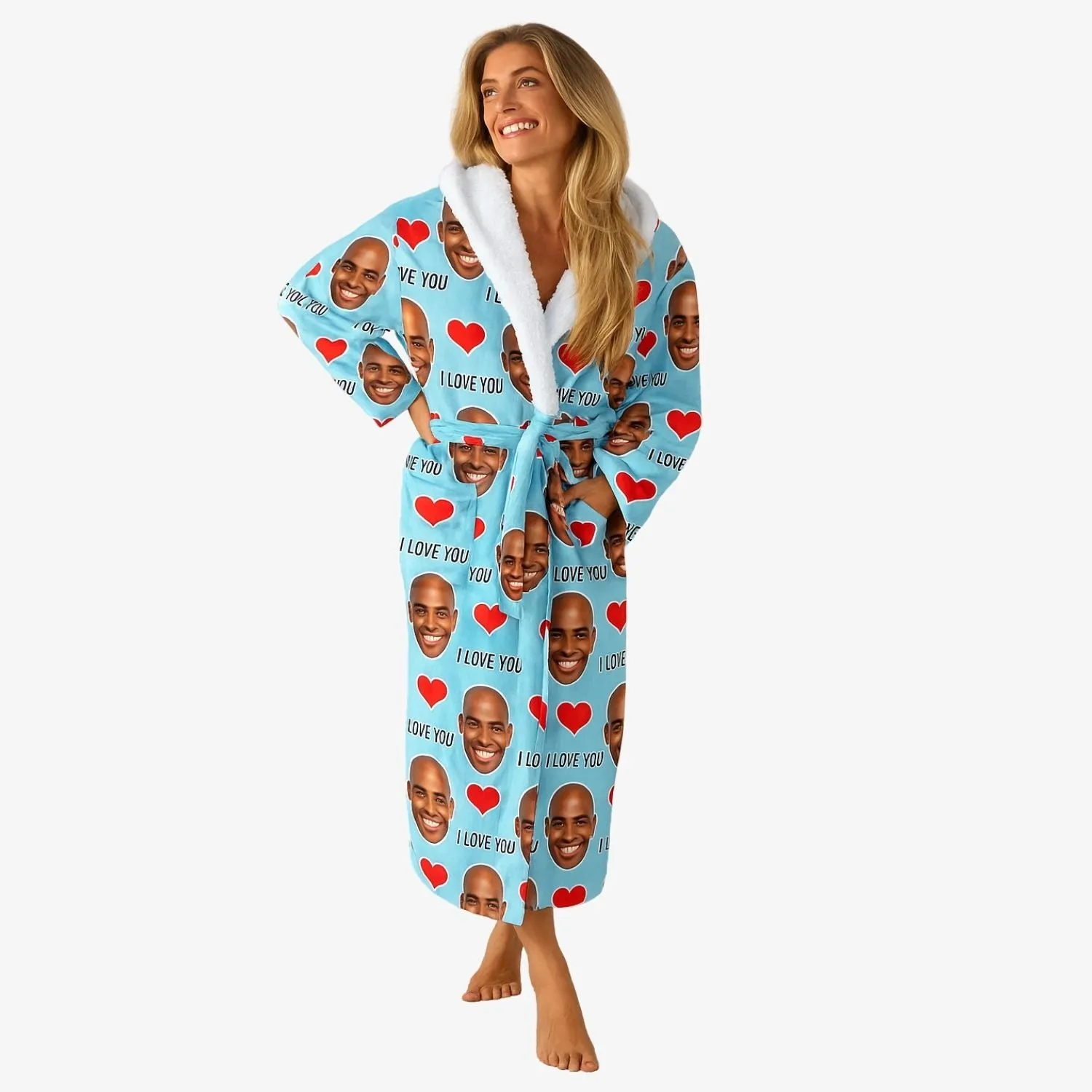 I Love You Personalised Dressing Gown sold by Super Socks