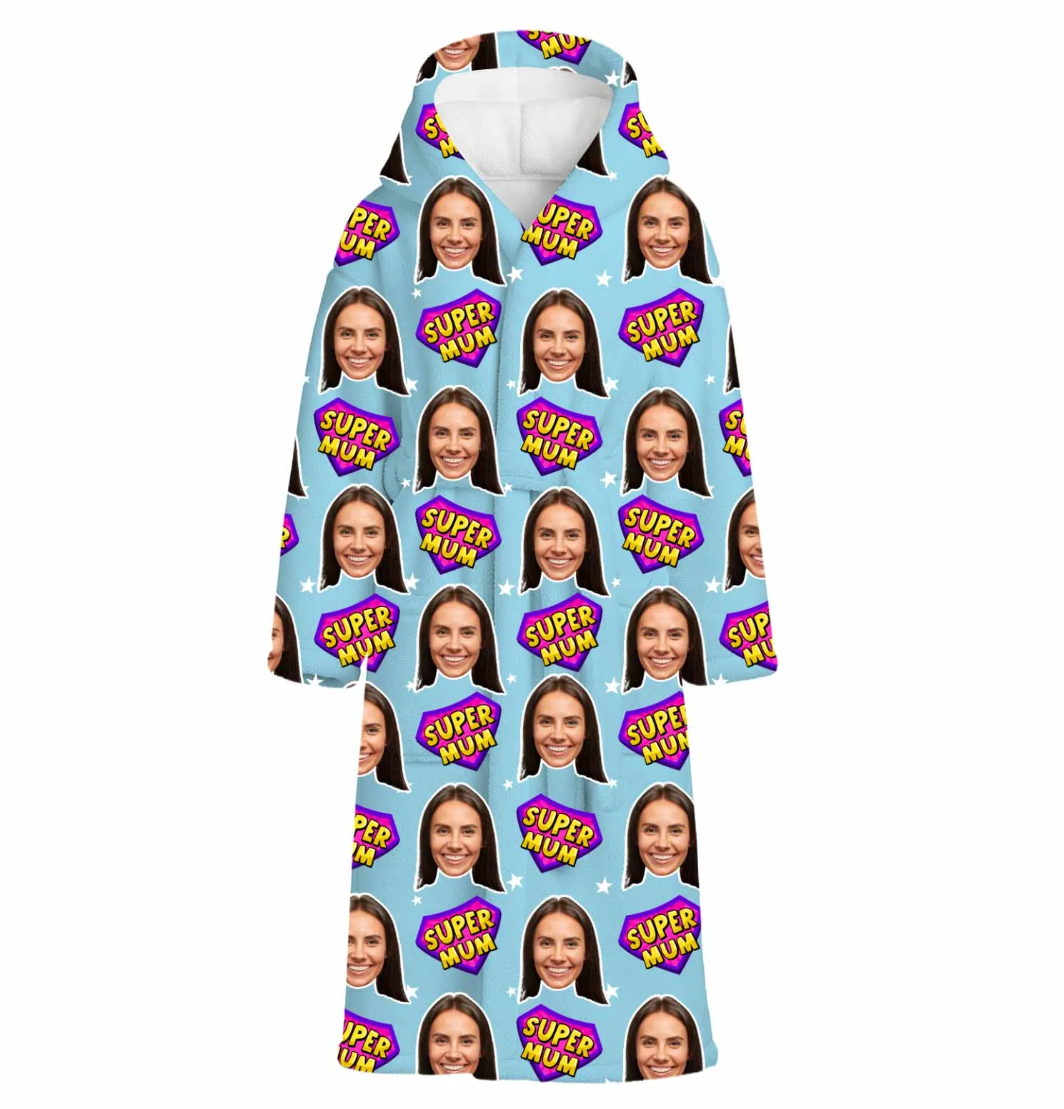 Super Mum Personalised Dressing Gown sold by Super Socks product image thumbnail 4