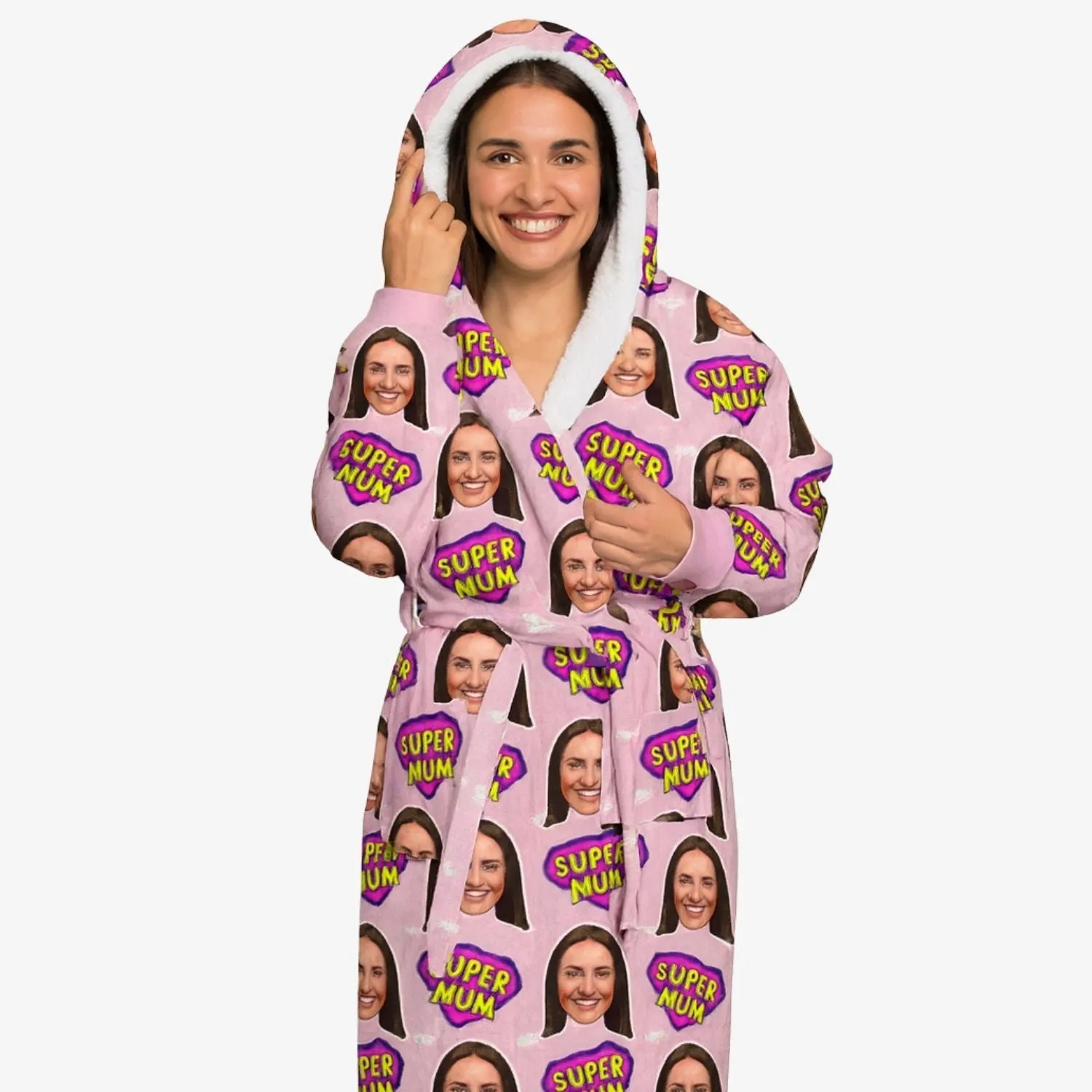 Super Mum Personalised Dressing Gown sold by Super Socks