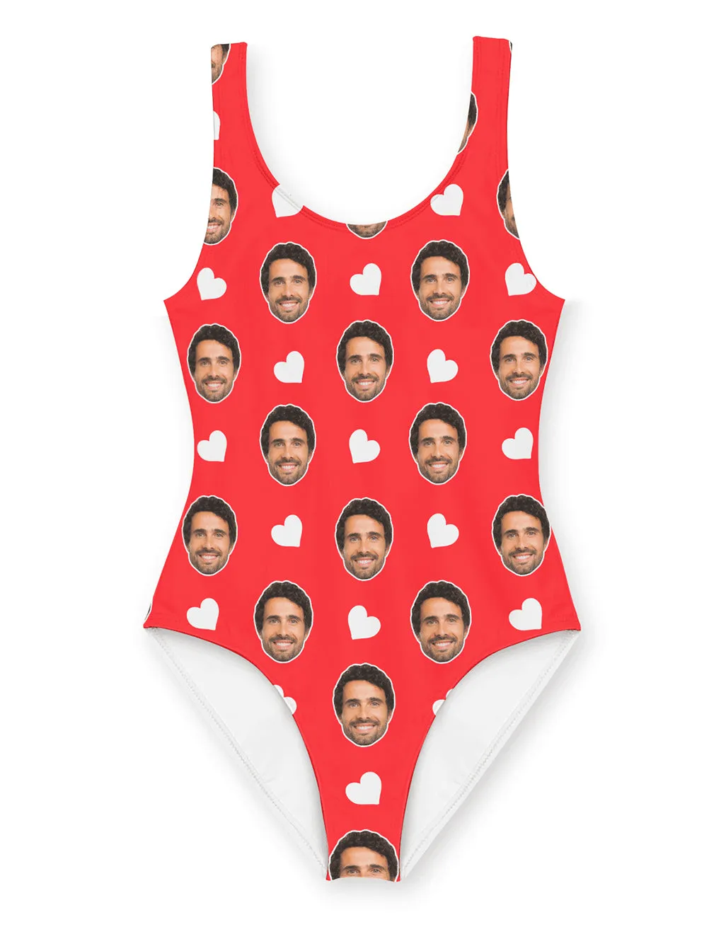 White Hearts Swimsuit sold by Super Socks product image thumbnail 2