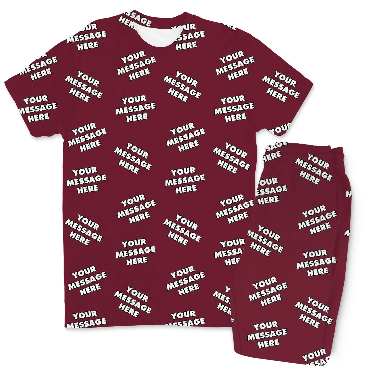 Your Message All Over Men's Personalised PJs - Trousers Set sold by Super Socks product image thumbnail 5