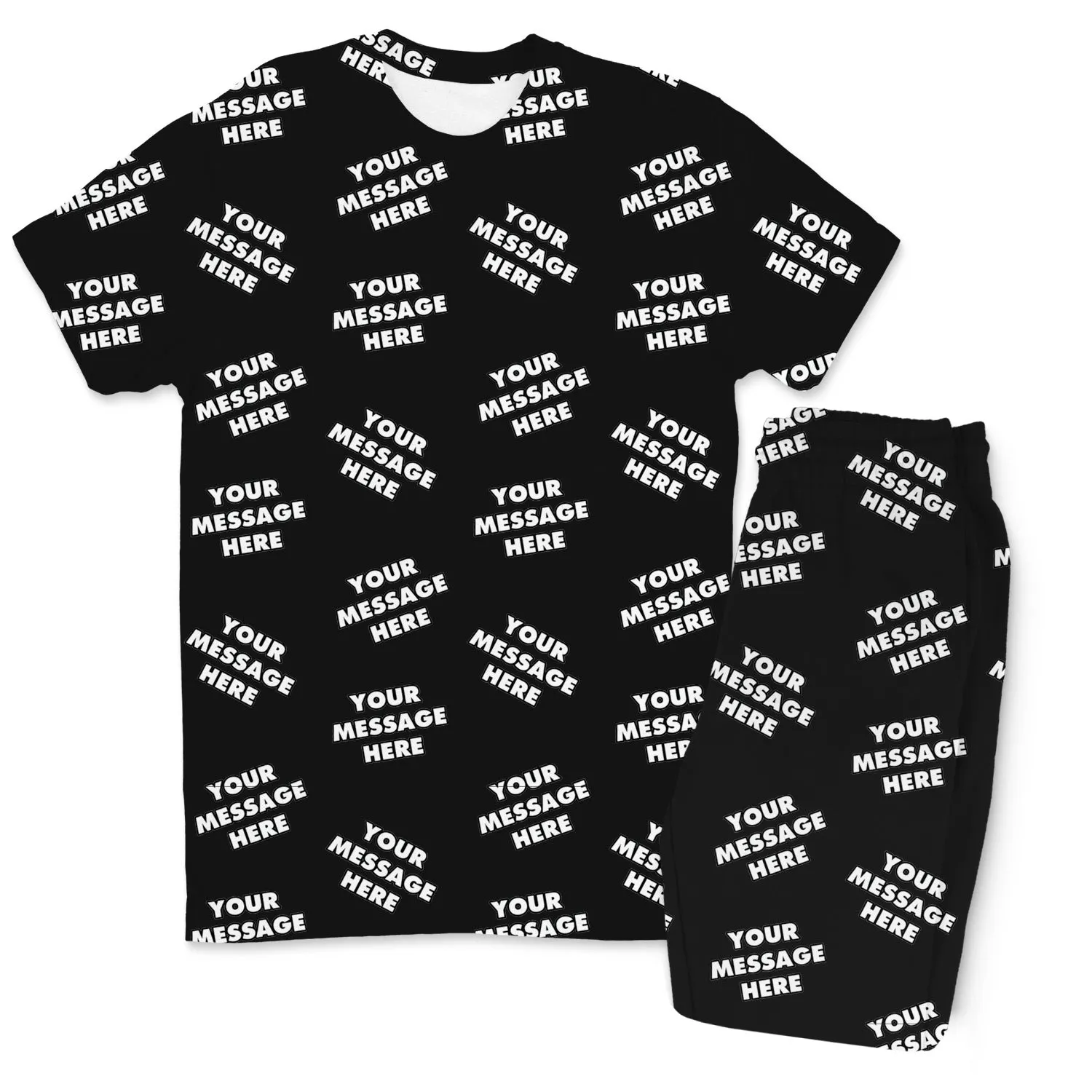 Your Message All Over Men's Personalised PJs - Trousers Set sold by Super Socks product image thumbnail 3