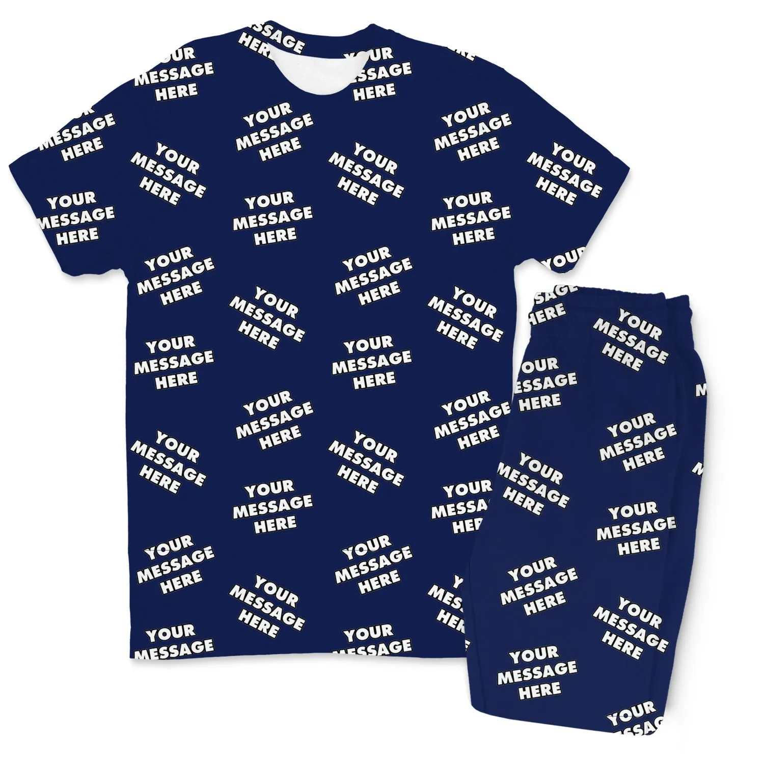Your Message All Over Men's Personalised PJs - Trousers Set sold by Super Socks