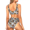 Zebra Print Custom Made Bikini Set sold by Super Socks