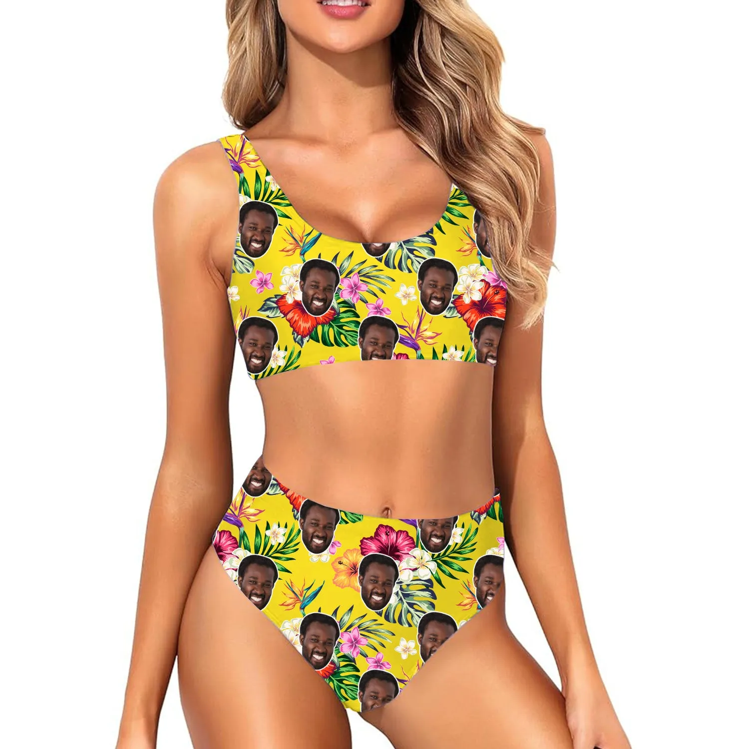 Tropical Hawaiian Custom Made Bikini Set sold by Super Socks