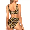 Leopard Print Custom Made Bikini Set sold by Super Socks