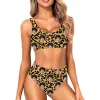 Leopard Print Custom Made Bikini Set sold by Super Socks