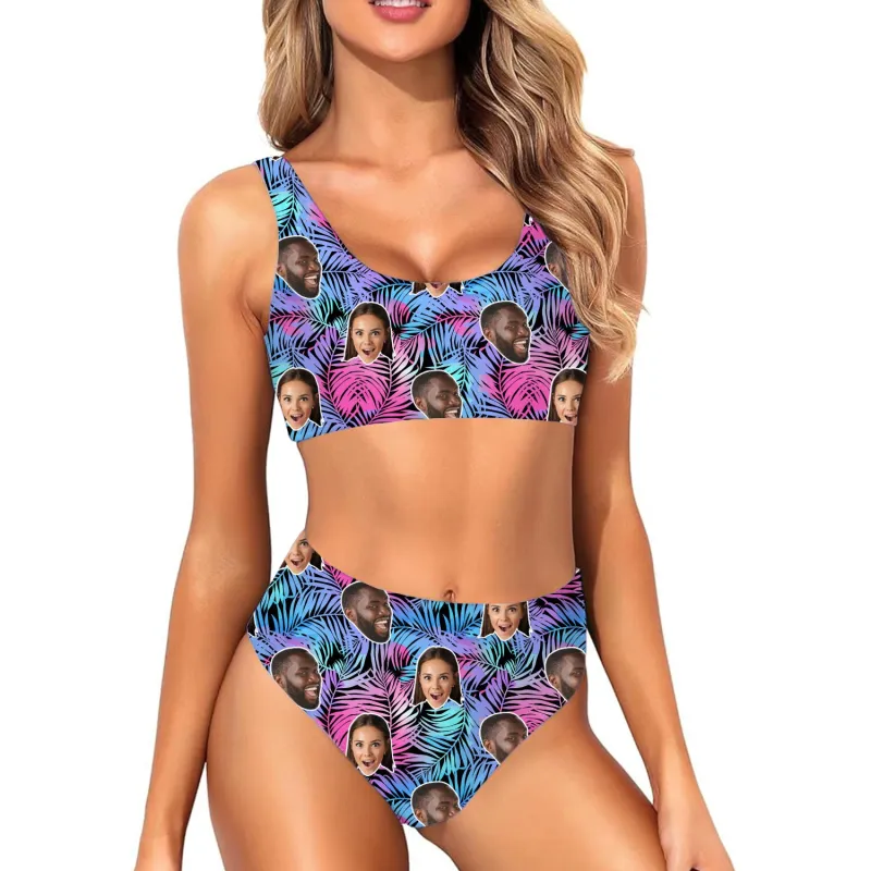 Neon Tropical Custom Made Bikini Set sold by Super Socks