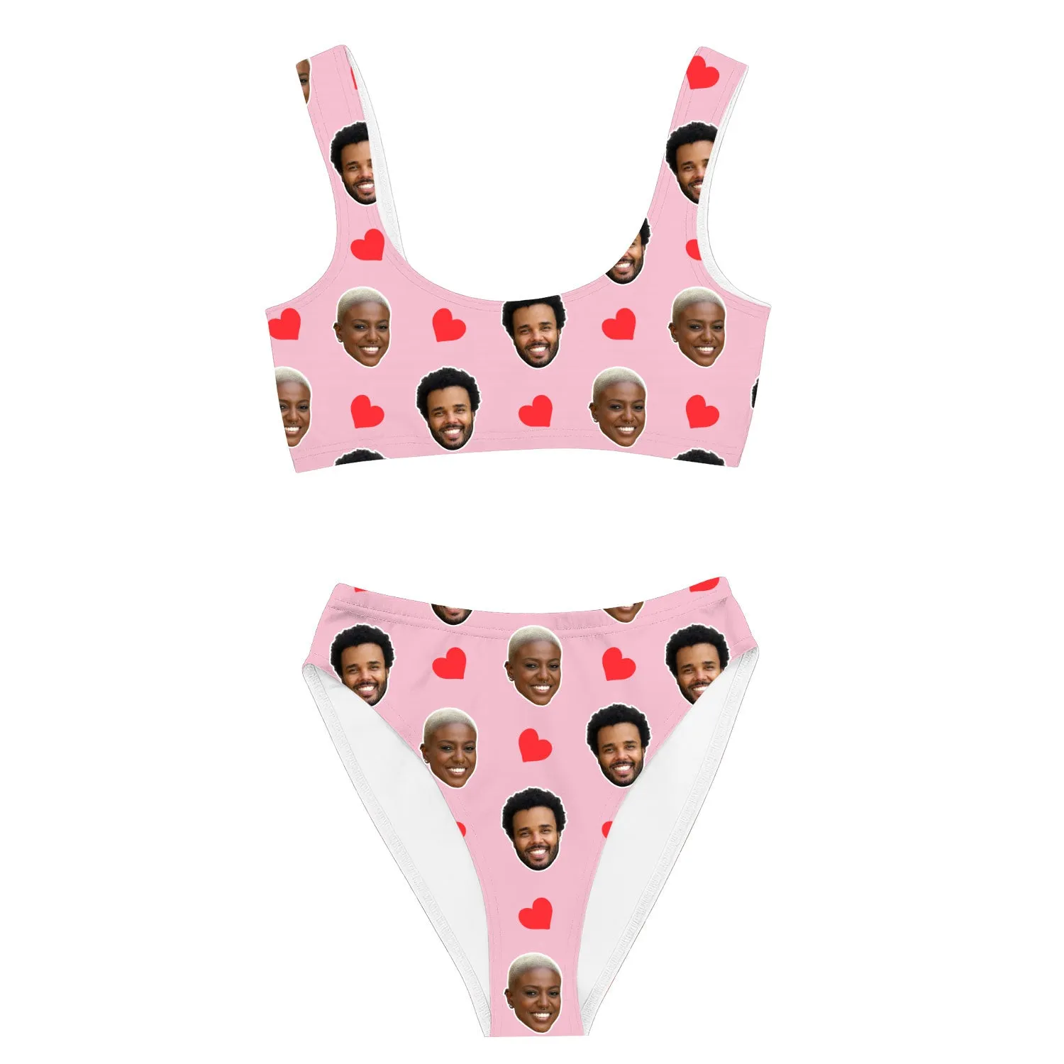 Red Hearts Custom Made Bikini Set sold by Super Socks product image thumbnail 5