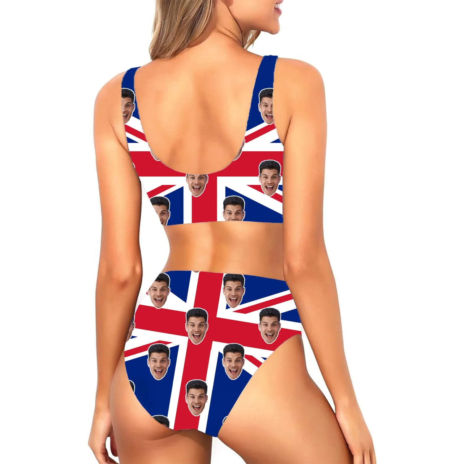 Union Jack Flag Custom Made Bikini Set sold by Super Socks product image thumbnail 2