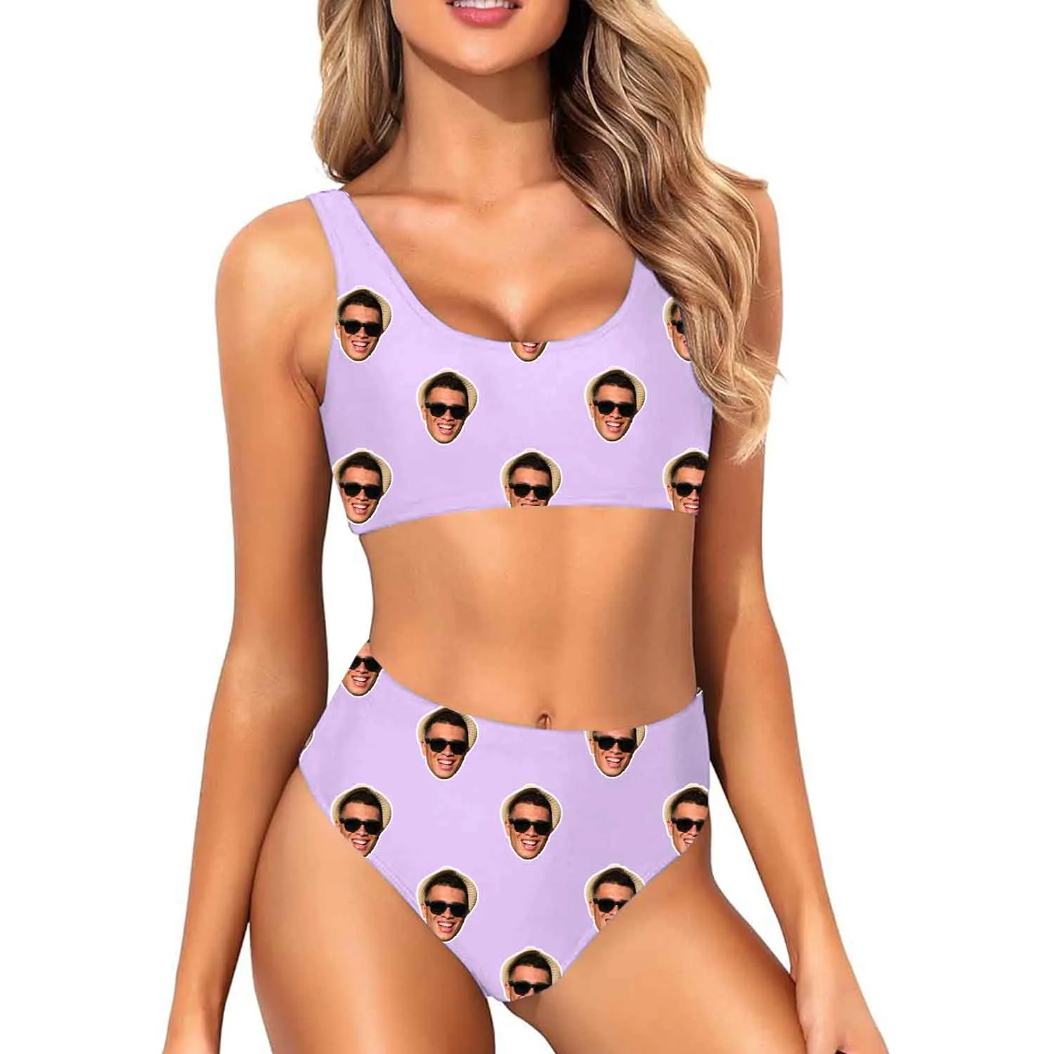 Faces Custom Made Bikini Set sold by Super Socks