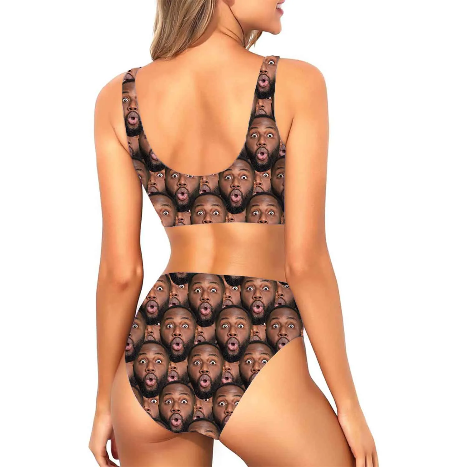 Face Mash Custom Made Bikini Set sold by Super Socks product image thumbnail 2