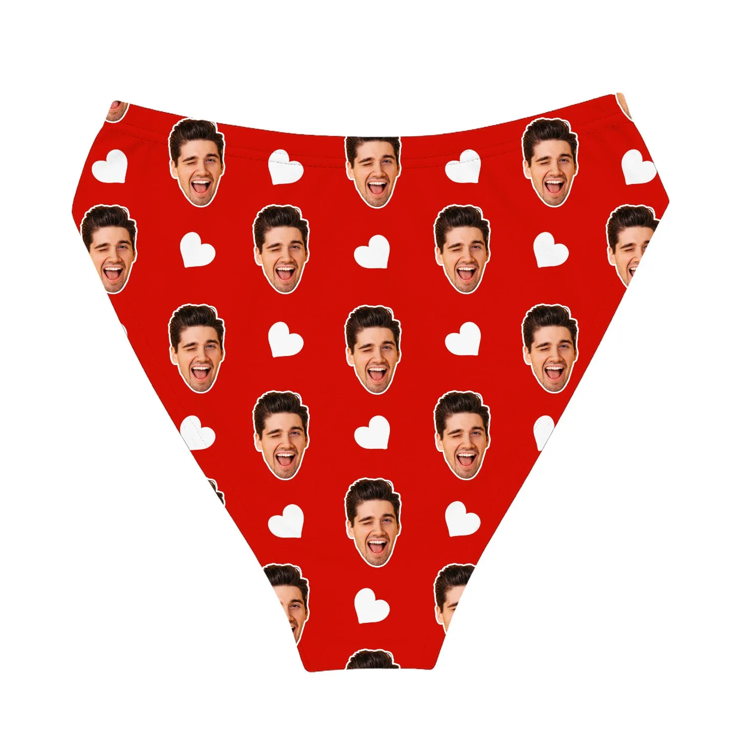 White Hearts Custom Bikini Bottoms sold by Super Socks product image thumbnail 2