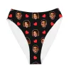 Red Hearts Custom Bikini Bottoms sold by Super Socks