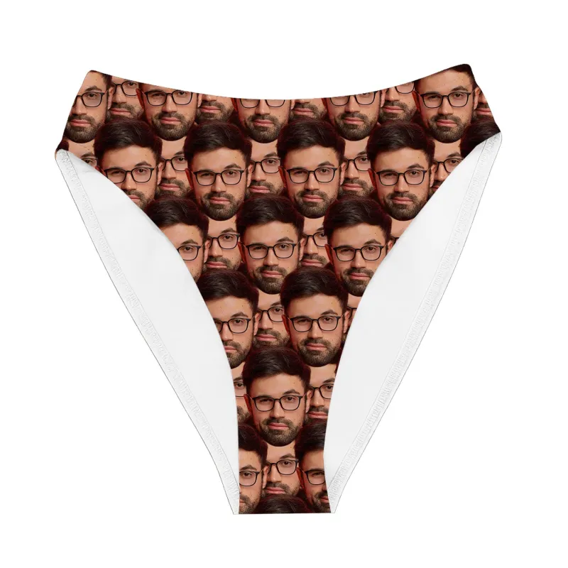 Face Mash Custom Bikini Bottoms sold by Super Socks