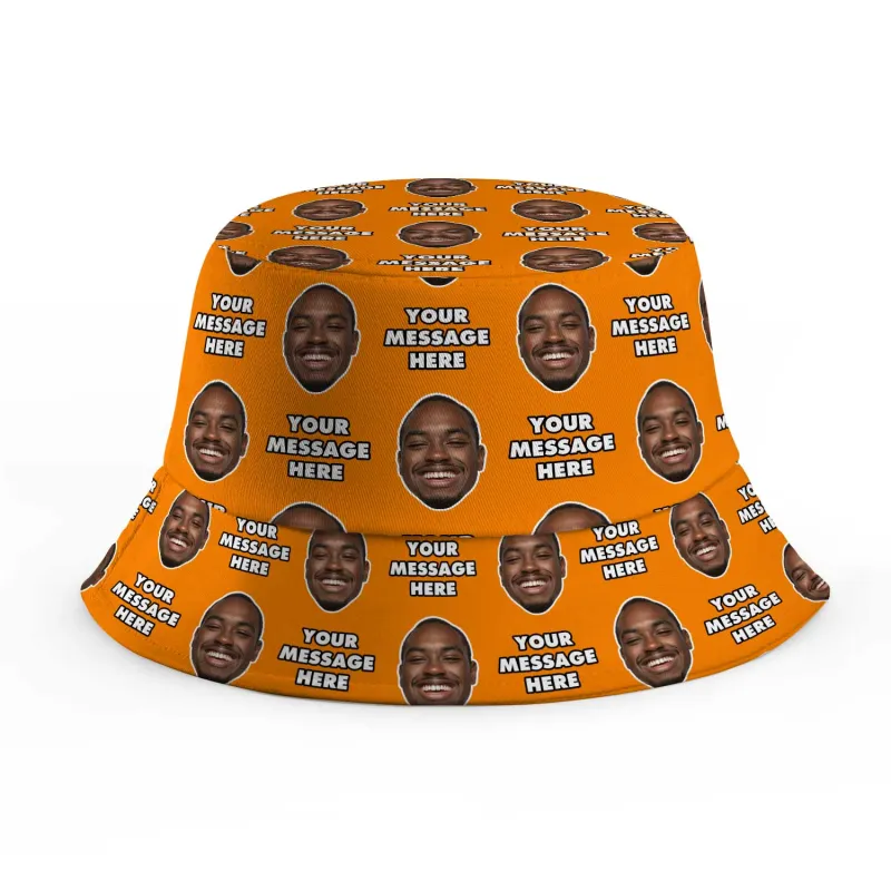 Your Face and Message Custom Bucket Hat sold by Super Socks