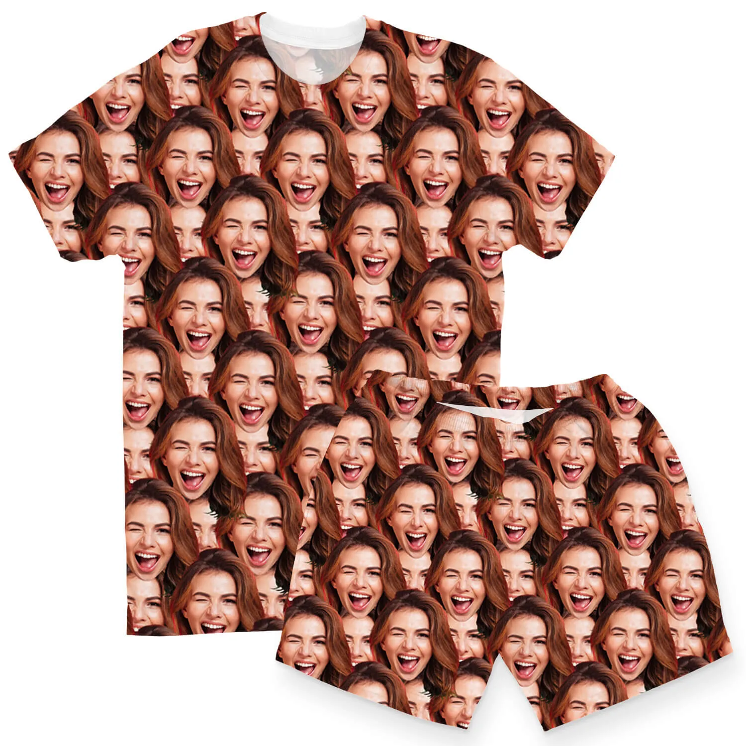 Men's Face Mash Pyjamas - Shorts Set sold by Super Socks product image thumbnail 3