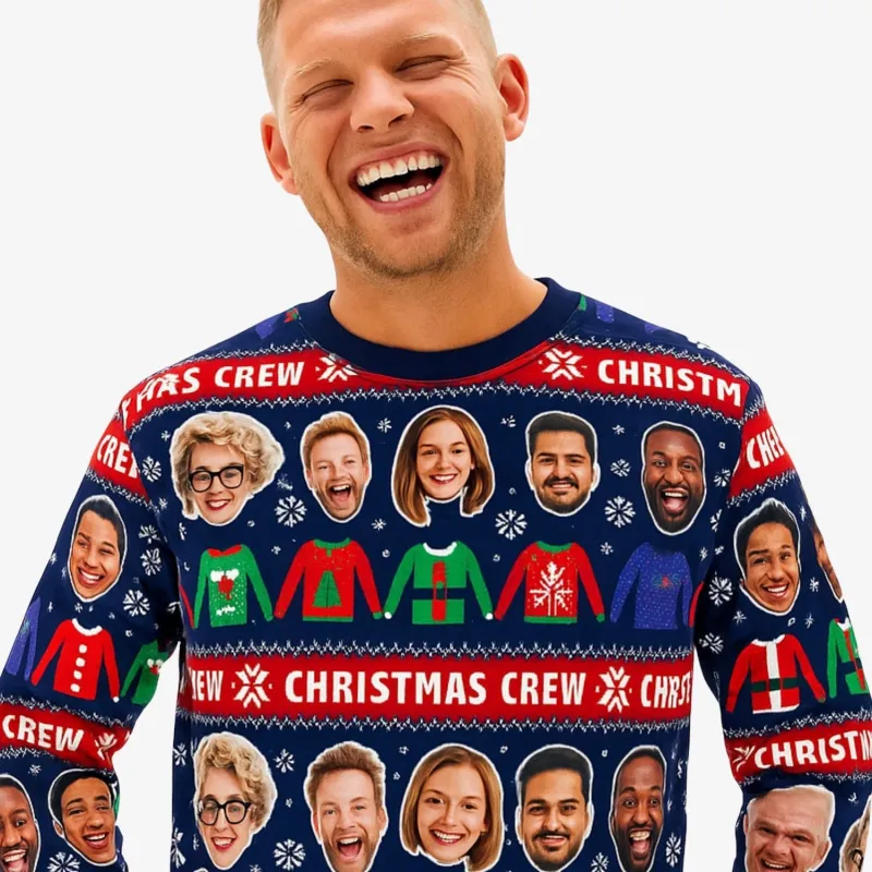 Christmas Crew Funny Festive Jumper sold by Super Socks