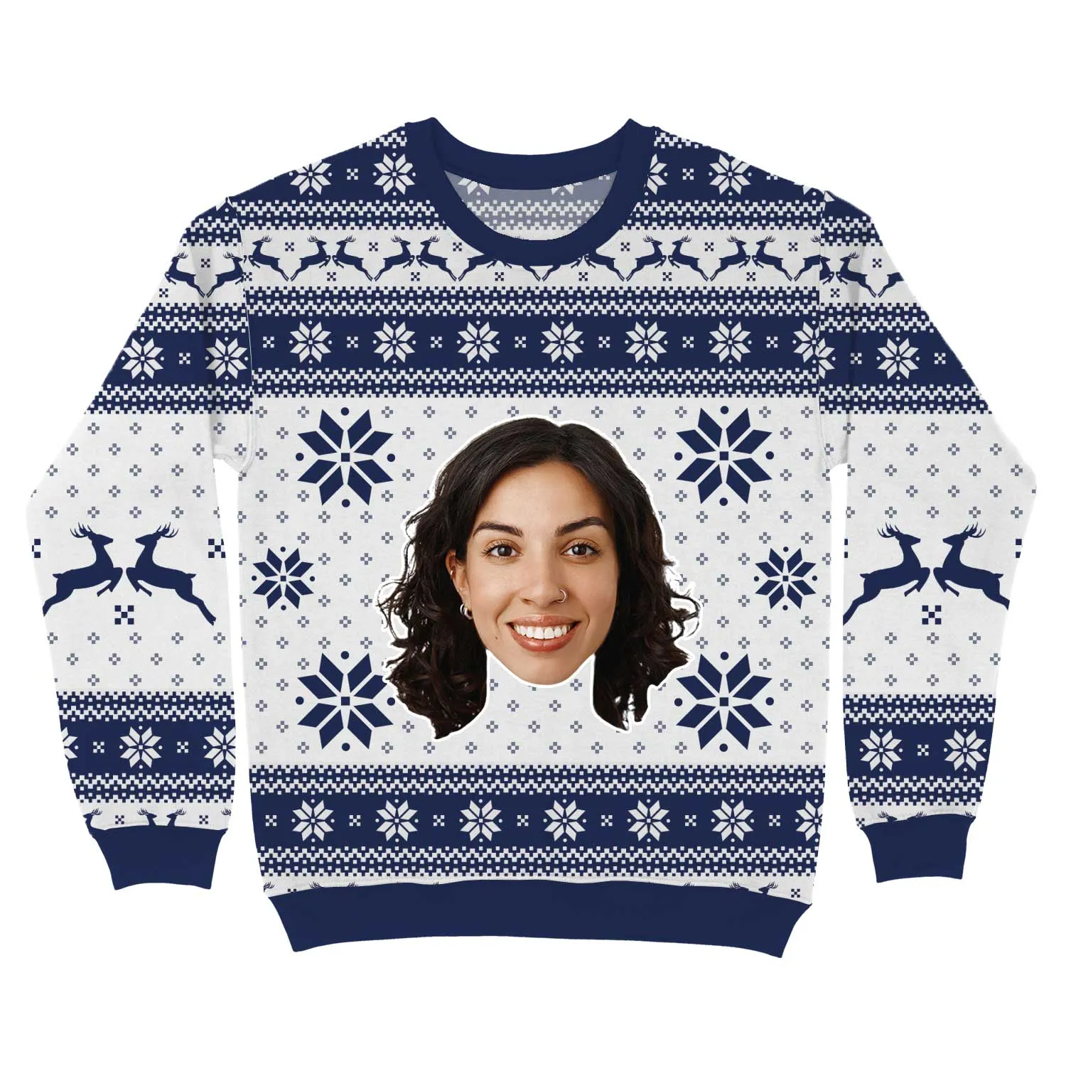 Your Face Big Personalised Christmas Jumper sold by Super Socks product image thumbnail 2