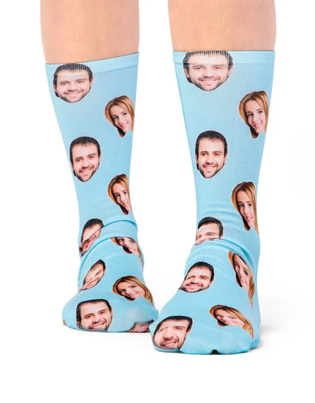 Personalised Couple Socks With Both Faces sold by Super Socks