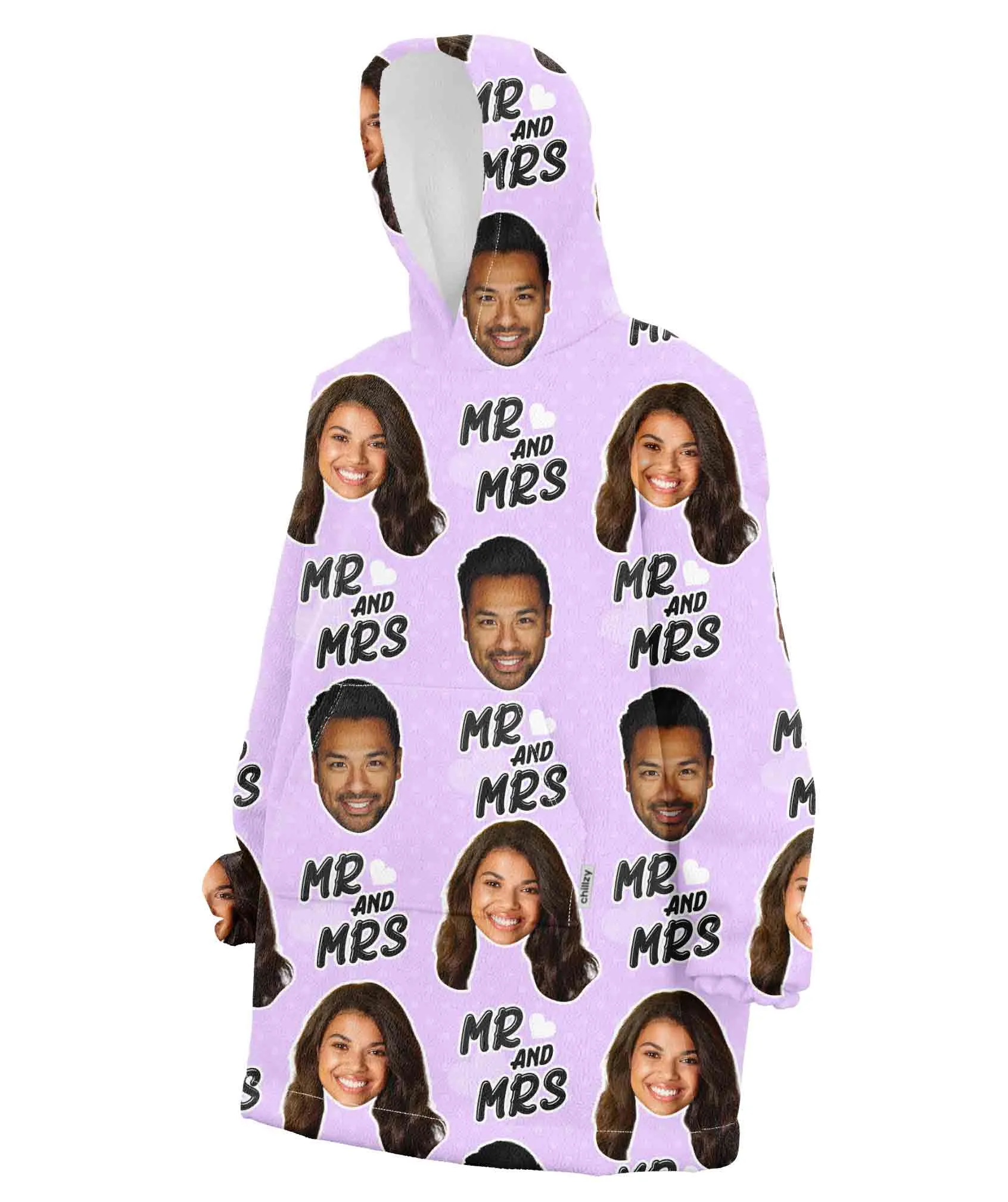 Mr & Mrs Hoodie Blanket sold by Super Socks product image thumbnail 3
