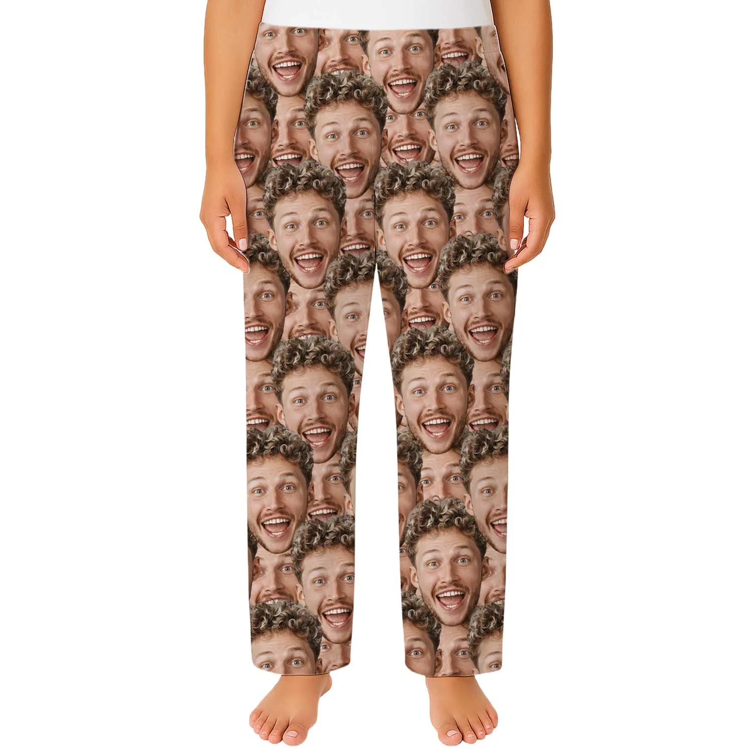 Women's Face Mash Personalised PJ Bottoms sold by Super Socks product image thumbnail 4