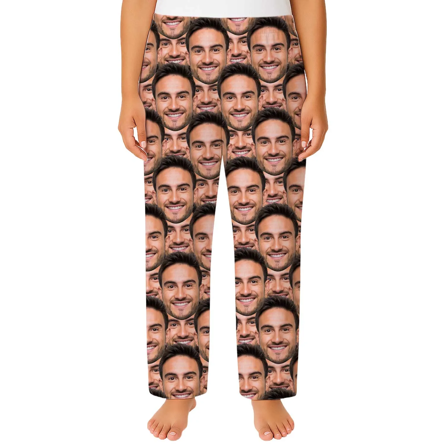 Women's Face Mash Personalised PJ Bottoms sold by Super Socks product image thumbnail 2